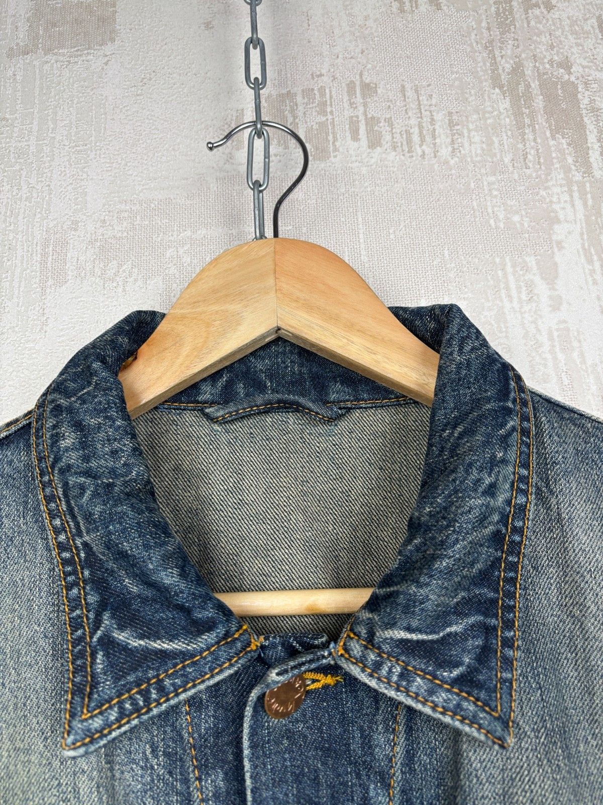 Nudie Jeans Nudie Jeans Terry Organic Sharp Denim Trucker Jacket Size US L / EU 52-54 / 3 - 7 Thumbnail