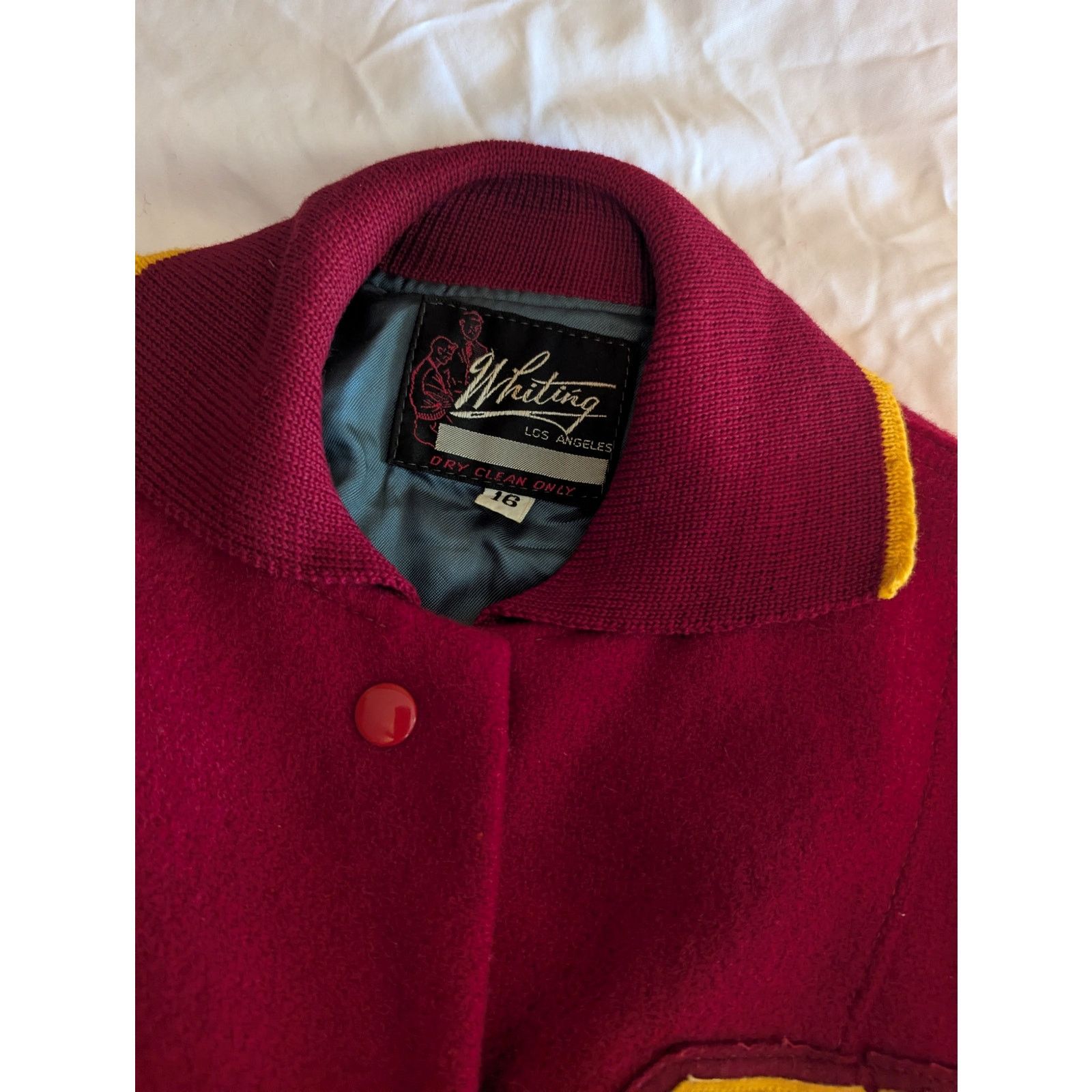 Delong 1960's Whiting Varsity Wool Shirt / Jacket 16 tag Fit Small Size US S / EU 44-46 / 1 - 4 Thumbnail