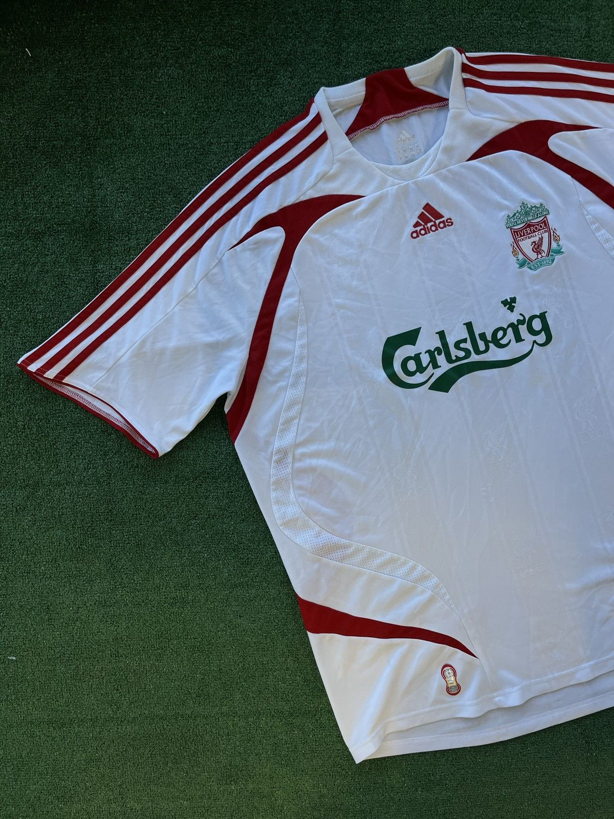 Adidas Vintage Blokecore Adidas Liverpool Jersey Drill Y2K Football Size US XL / EU 56 / 4 - 4 Thumbnail