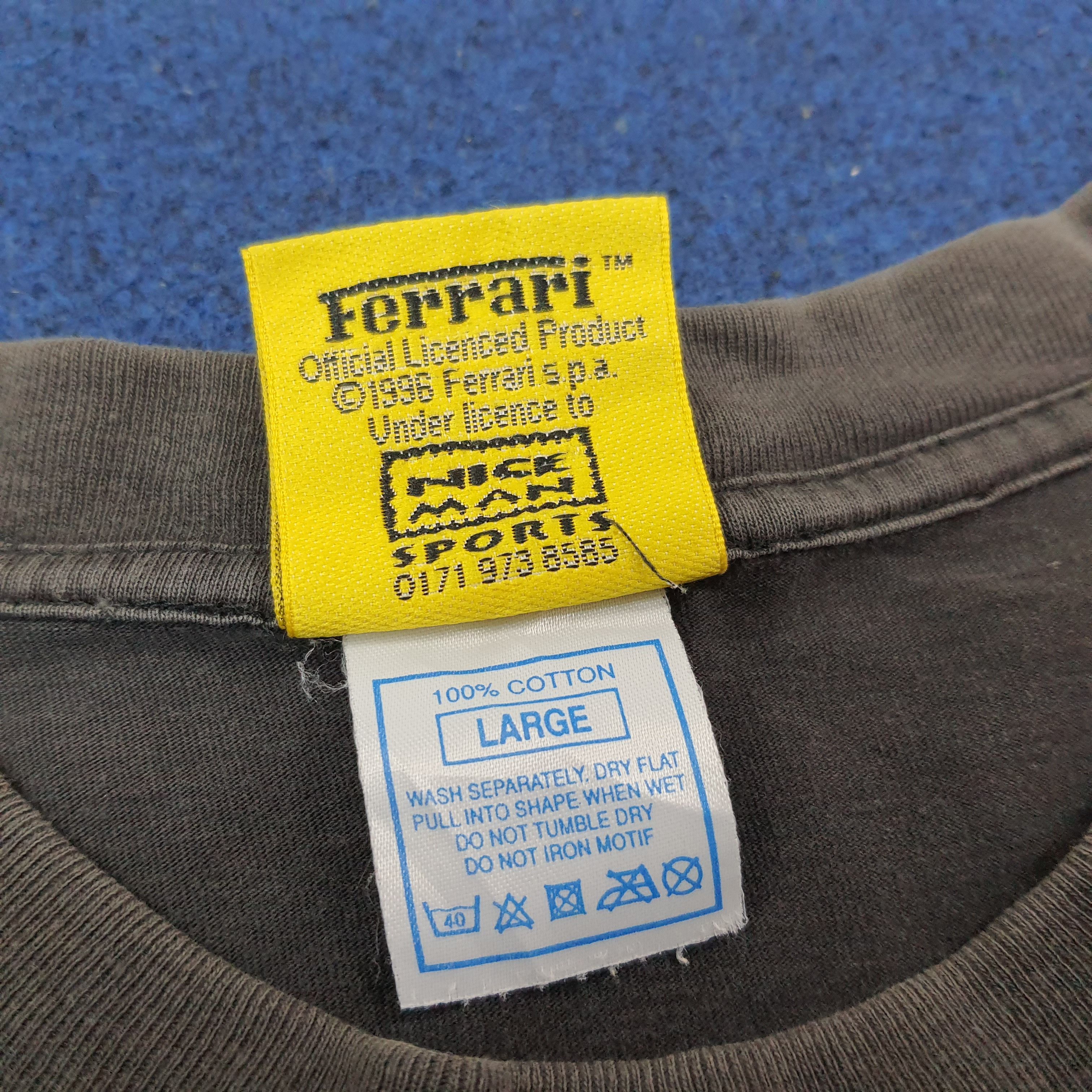 Ferrari Vintage Ferrari Sports Big Logo Tshirt C223N44 Size US L / EU 52-54 / 3 - 6 Thumbnail