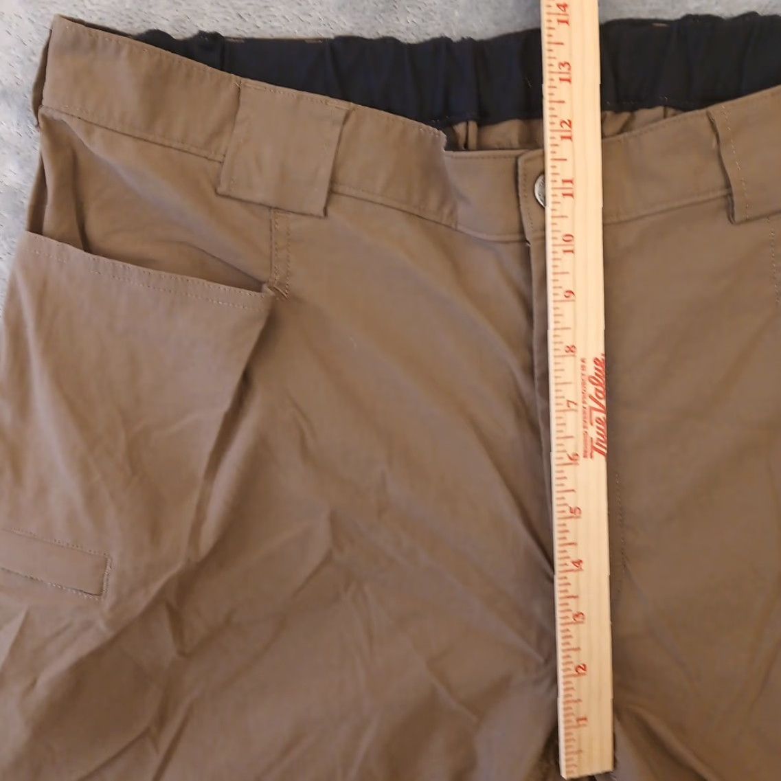Vintage Duluth Pants Mens XL Brown Nylon Blend Elastic Waist Pockets 38x29 Casual Workwear Chino Cargo Straight Size US 36 / EU 52 - 4 Thumbnail
