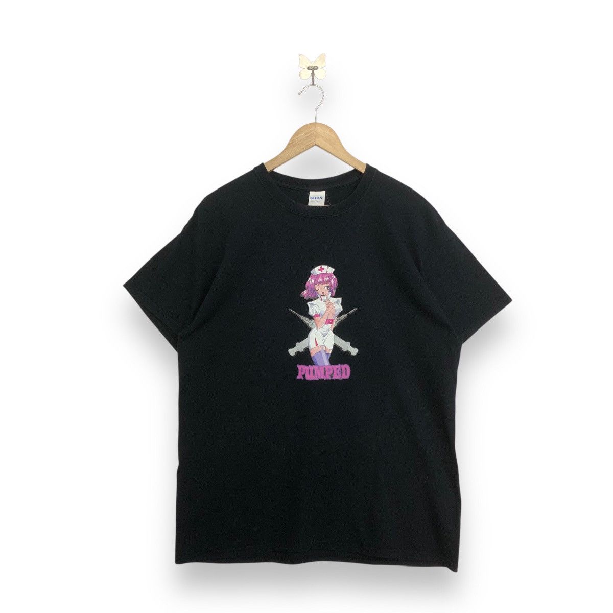 Anime Sexy Anime Graphic Pumped Nurse Skate Design Tshirt Size US L / EU 52-54 / 3 - 1 Thumbnail