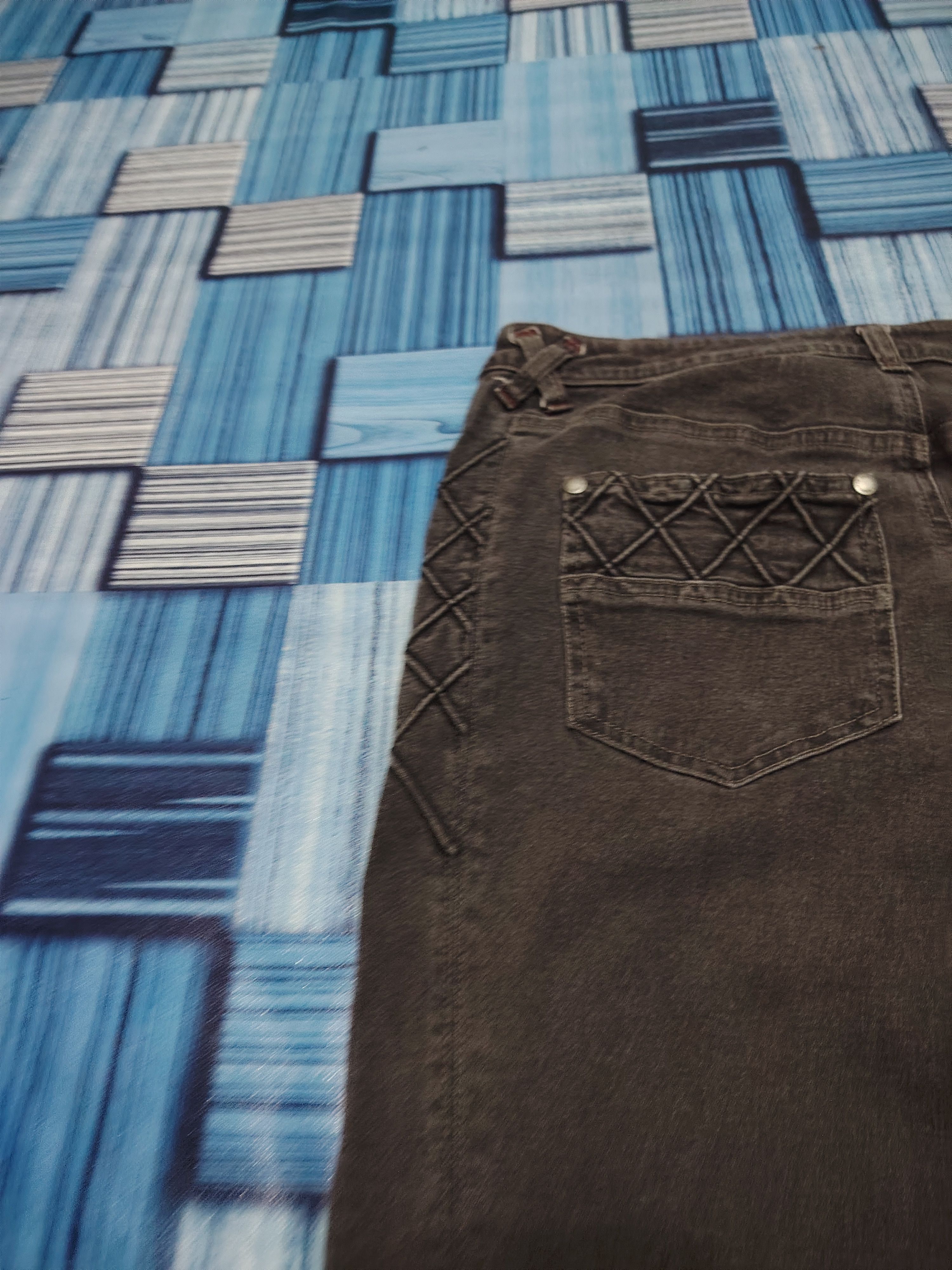 If Six Was Nine × Japanese Brand 💥Insane💥 comme ca comme ci stretch pants jeans bootcut Size US 29 - 24 Thumbnail