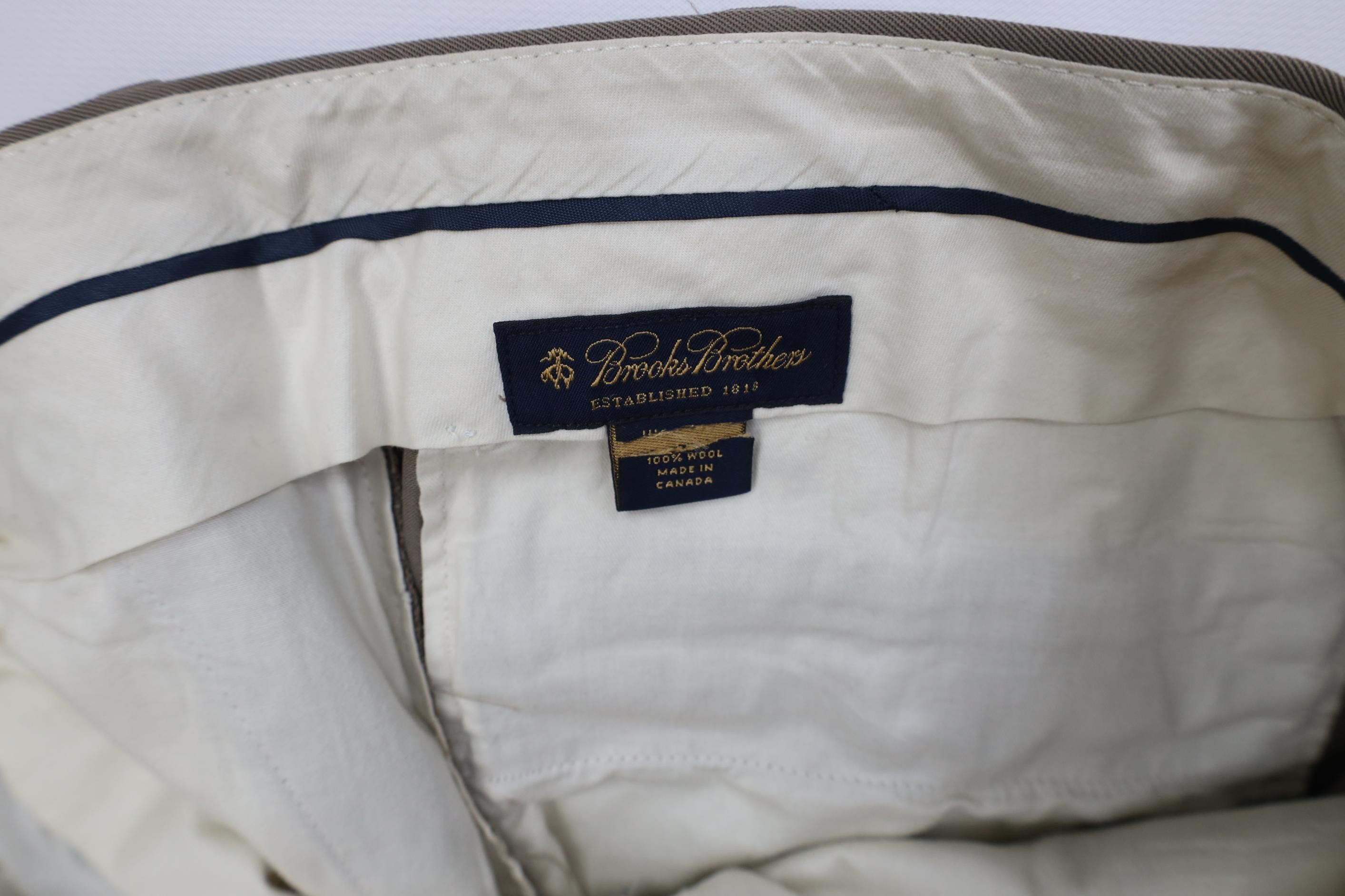 Brooks Brothers Vintage 90s Brooks Brothers Wide Leg Chino Pants Trousers Size US 34 / EU 50 - 7 Thumbnail