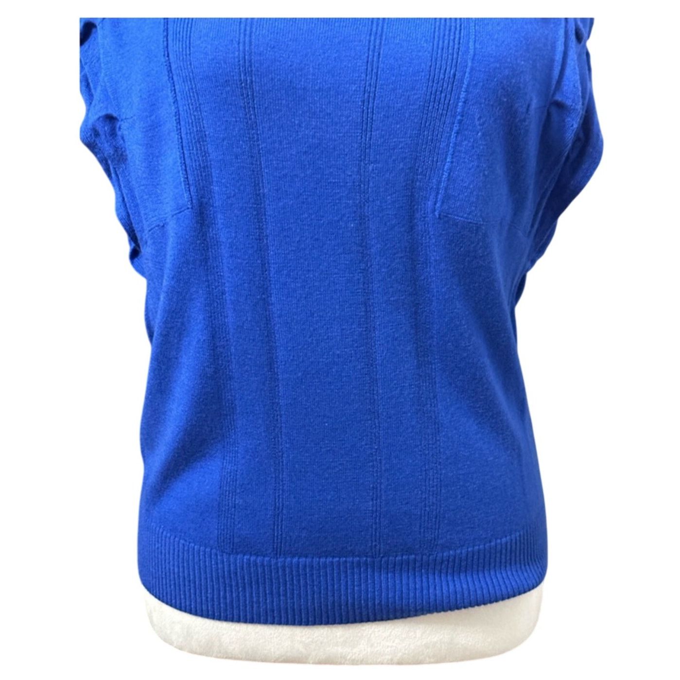 Other Attention Ruffled Sleeve Sweater Square Neck Blue Women's L Size L / US 10 / IT 46 - 6 Thumbnail