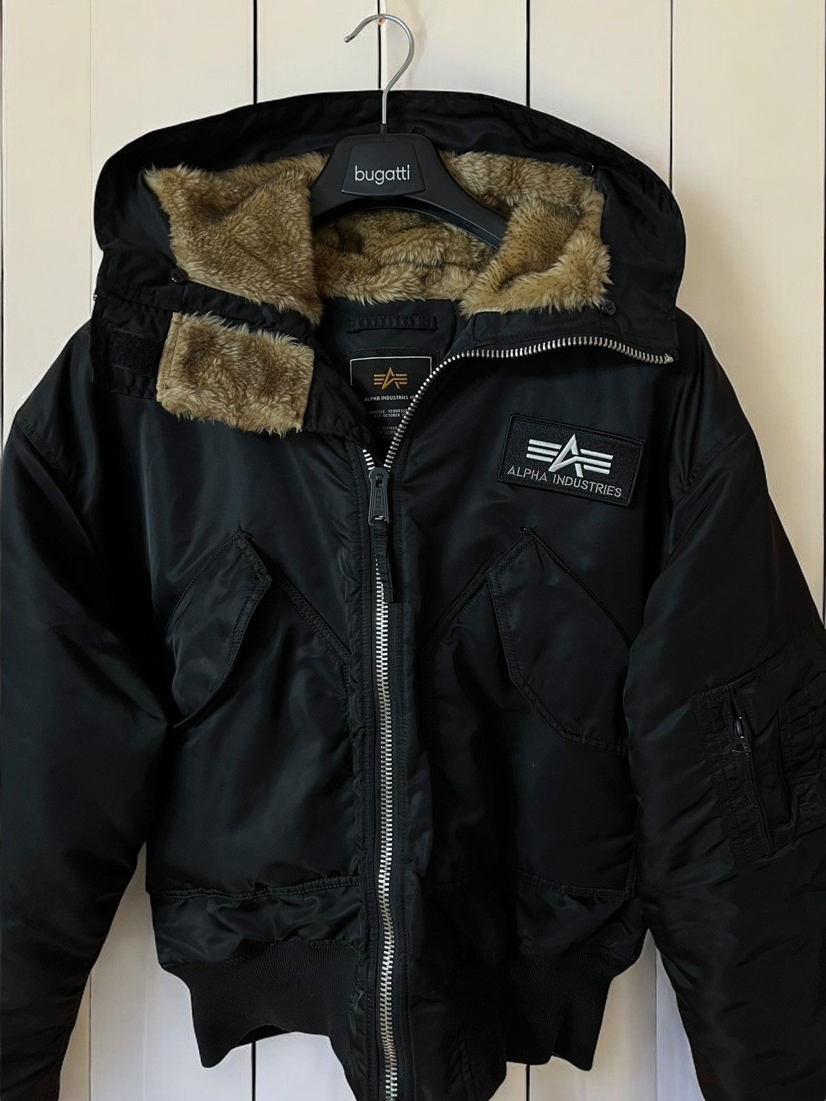 Alpha Industries × Vintage ALPHA INDUSTRIES HOODED FUR BOMBER CWU XL SIZE Y2k Size US XL / EU 56 / 4 - 2 Thumbnail