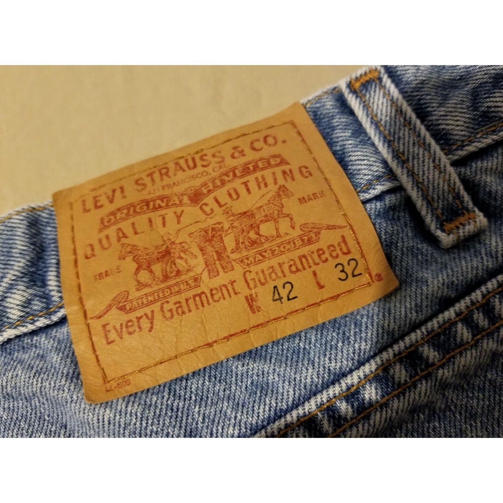 Levi's VINTAGE Levi's 569 Jeans Mens Blue Denim 42x32 Relaxed Straight Pants 42 Mens Size US 42 / EU 58 - 2 Thumbnail