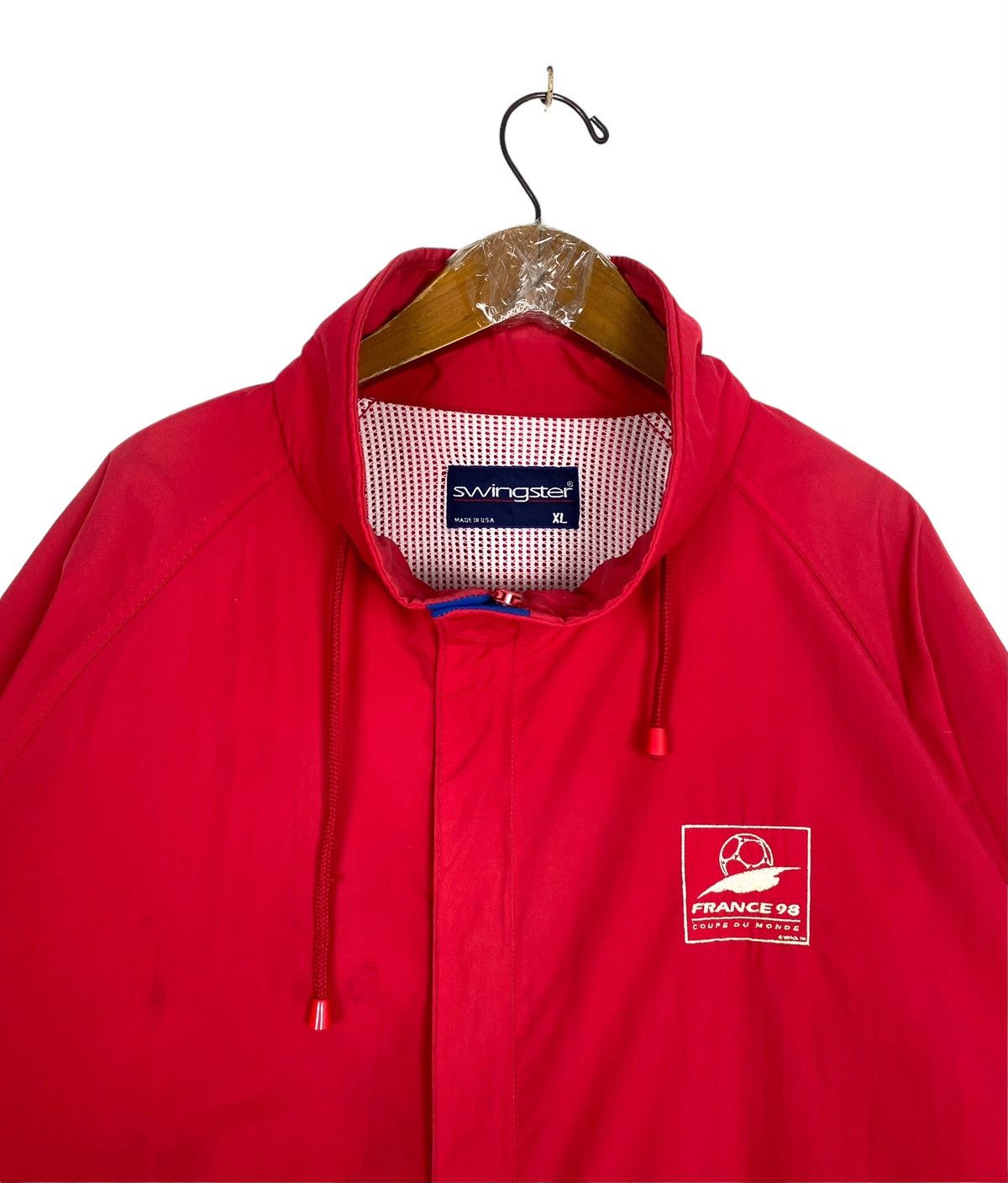 Swingster Rare‼️ Vintage Swingster France 98 World Cup Jacket Made Usa Size US XL / EU 56 / 4 - 4 Thumbnail