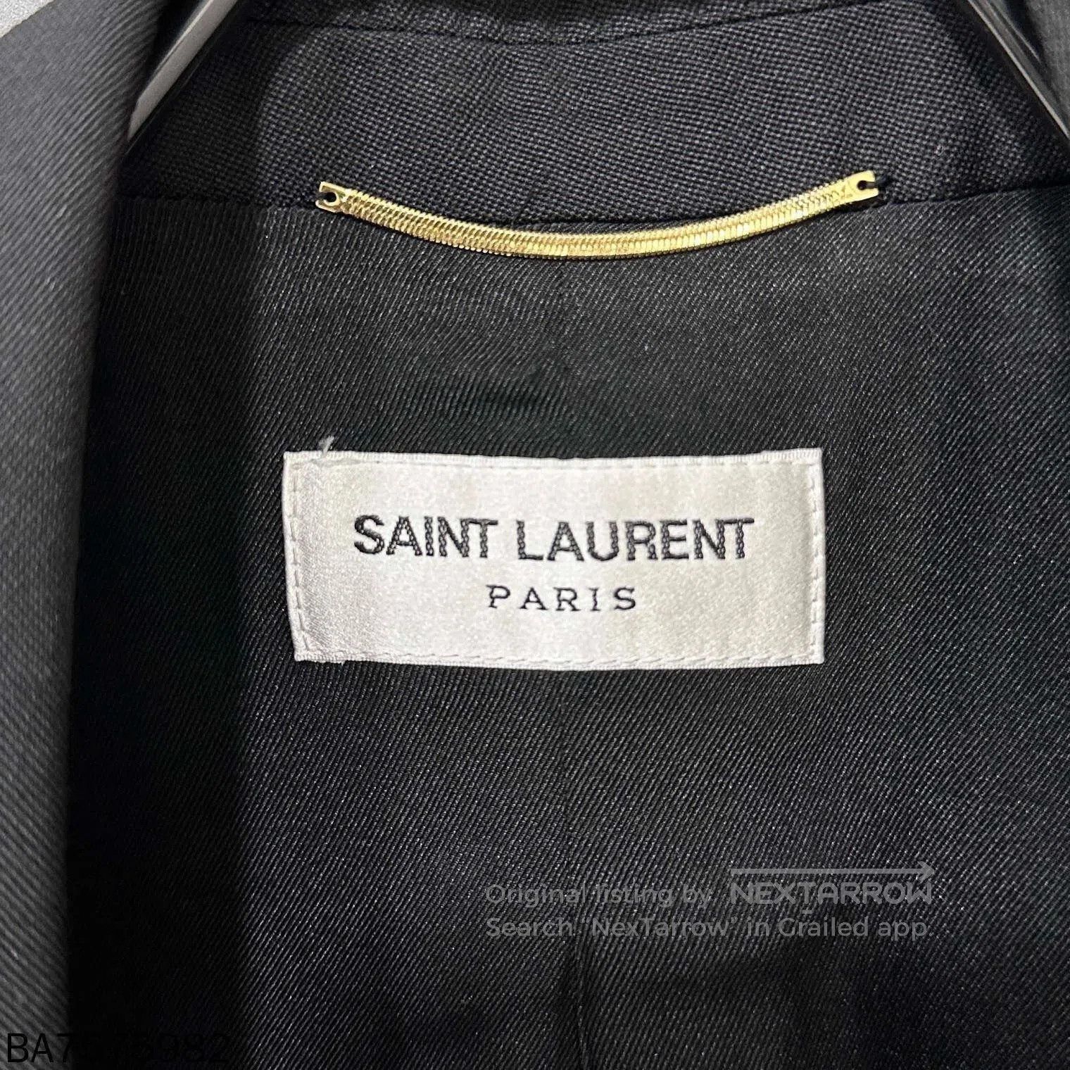 Saint Laurent Paris Black Saint Laurent Double-Breasted Blazer. Size XS / US 0-2 / IT 36-38 - 4 Thumbnail