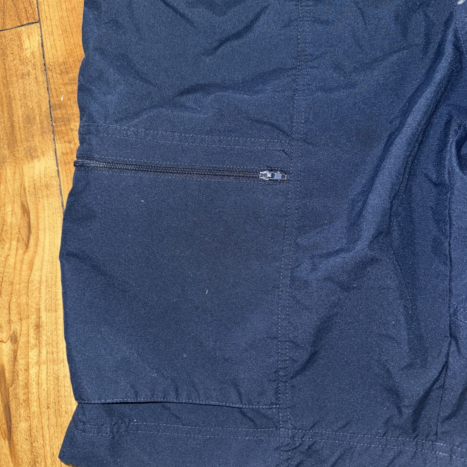Nike × Vintage Nike Front Pocket Hiking Cargo Shorts Blue L 30x12 Size US 30 / EU 46 - 3 Thumbnail