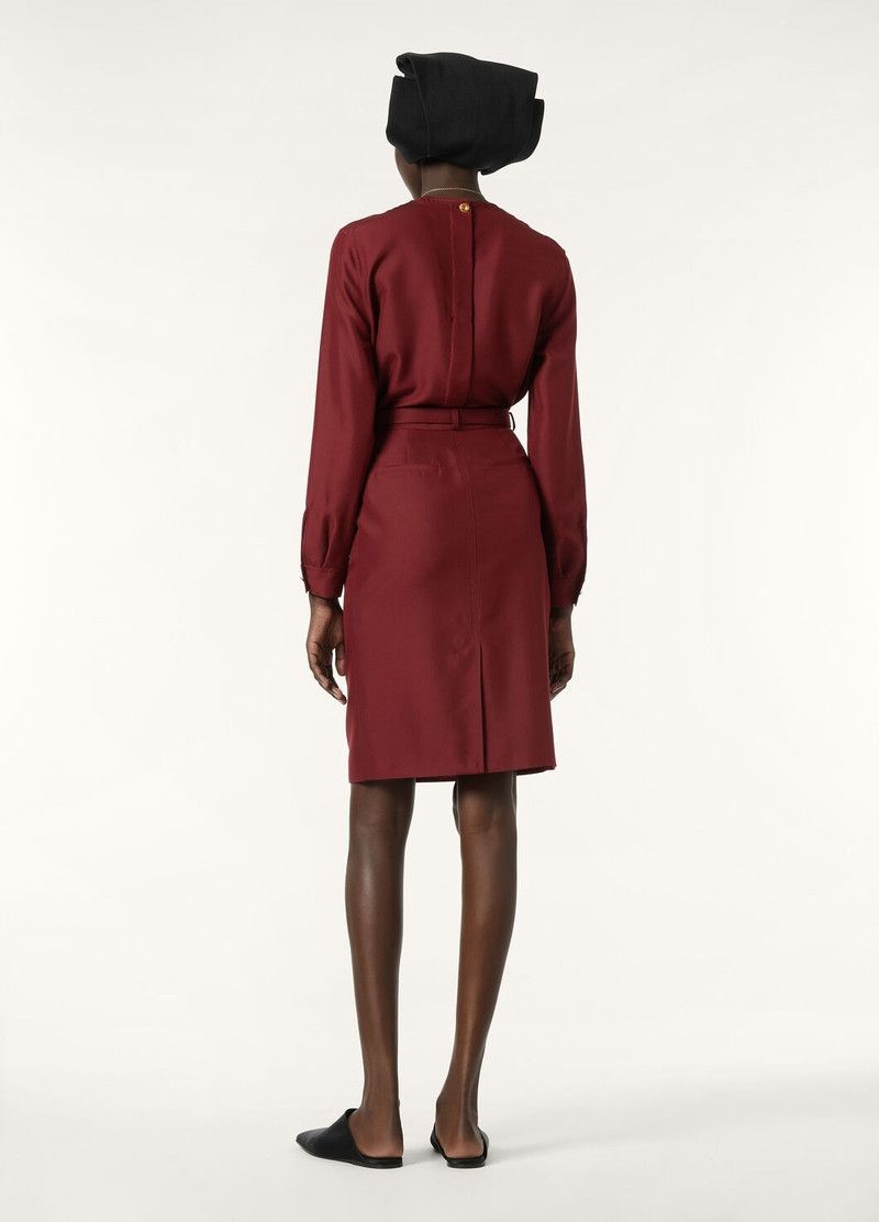 Loro Piana o1srvl11e0526 FAP0180 Rossana Blouse in Bordeaux Size S / US 4 / IT 40 - 5 Thumbnail