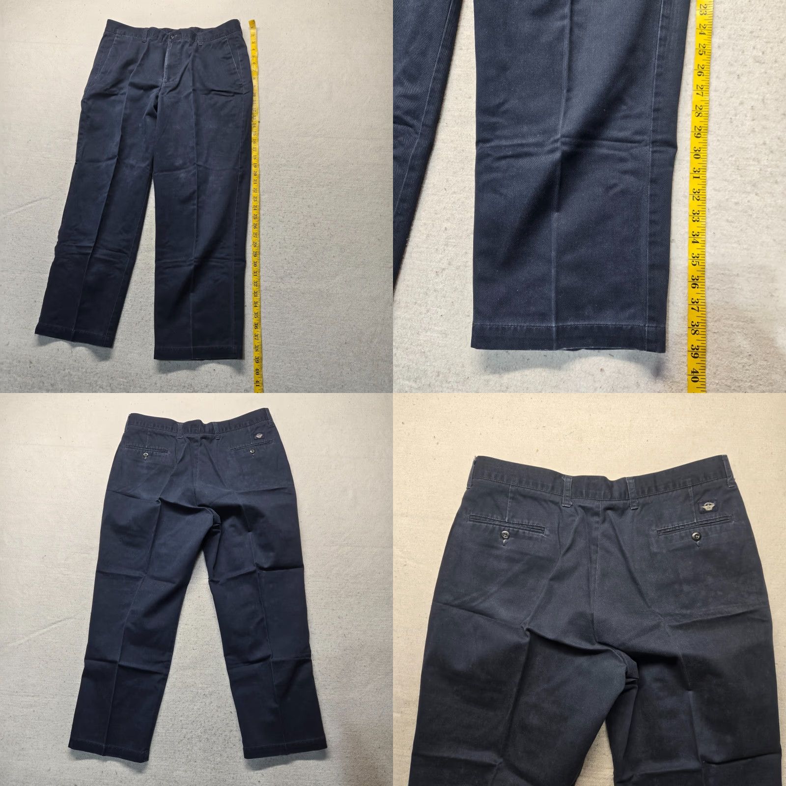 Dockers DOCKERS Khaki Pants Straight Fit Navy Blue Adult Men's 38x30 Regular Flat Front Comfort Workwear Size US 38 / EU 54 - 8 Thumbnail