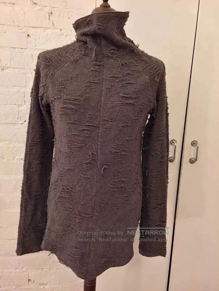 Julius Julius_7 Distressed High Neck Long Sleeve Top. Size US M / EU 48-50 / 2 - 9 Thumbnail