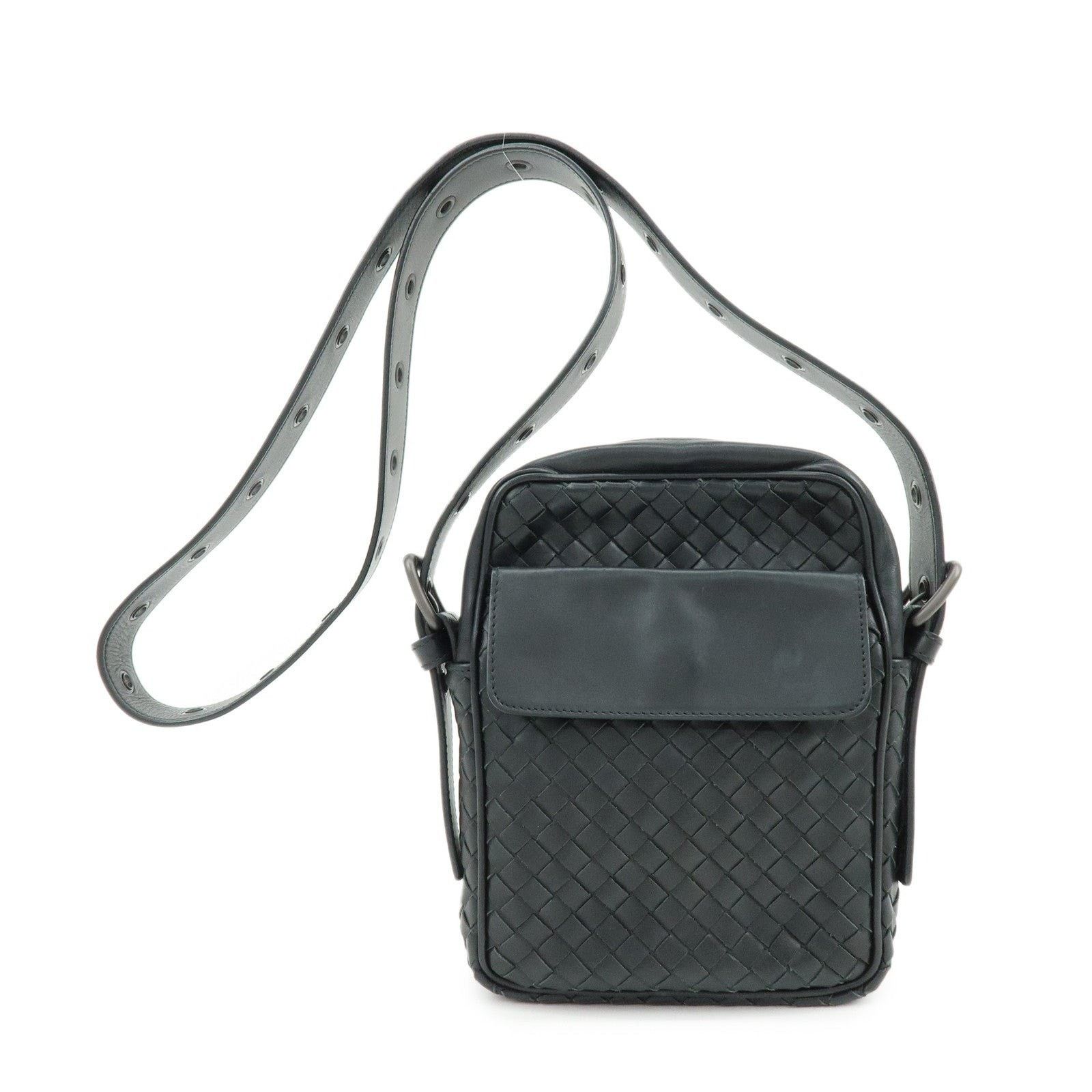 Bottega Veneta Bottega Veneta Intrecciato Lambskin Crossbody Bag Size ONE SIZE - 1 Thumbnail