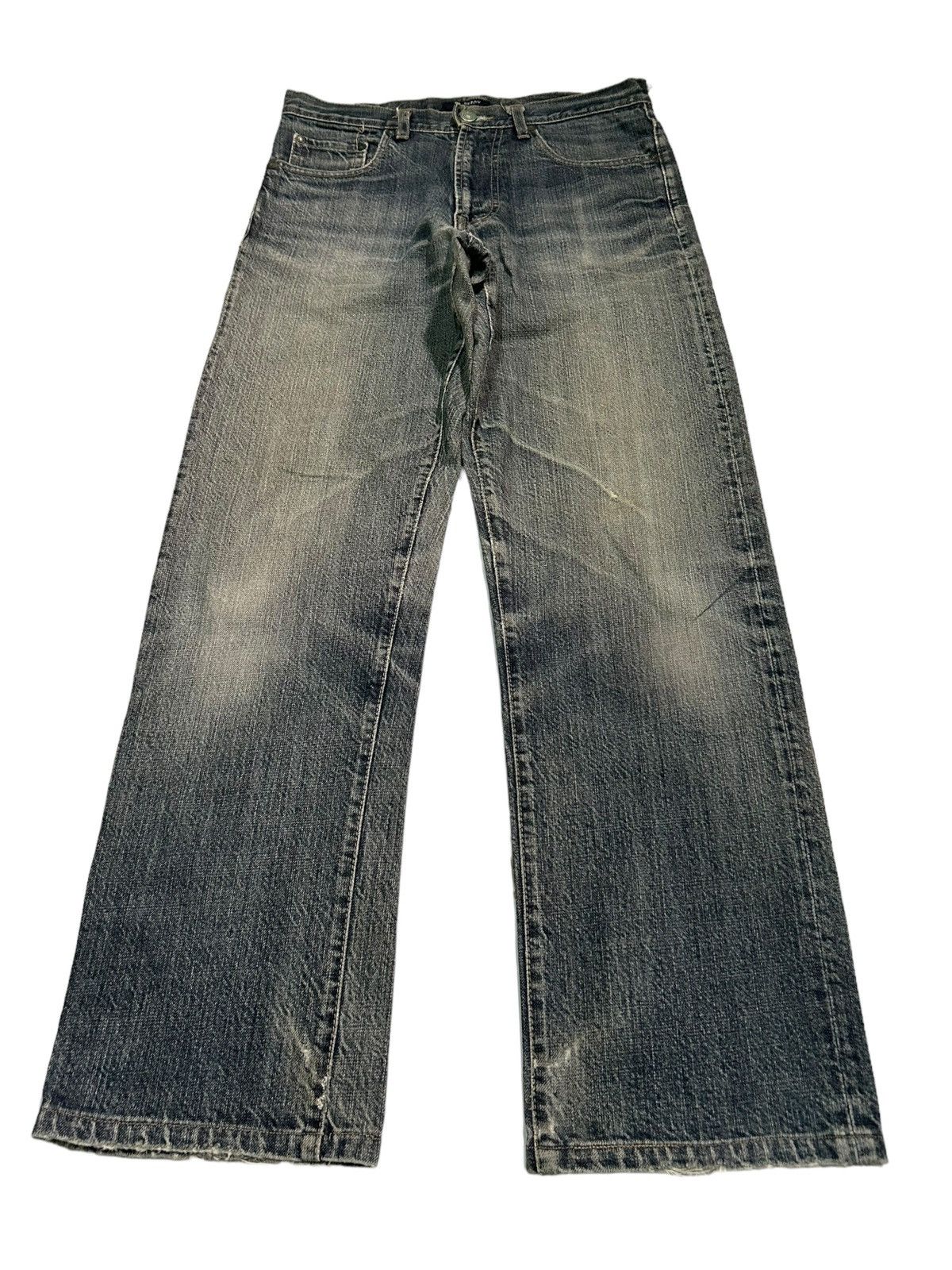 Burberry Vtg BURBERRY LONDON Distressed Denim ☠️ Size US 29 - 3 Thumbnail