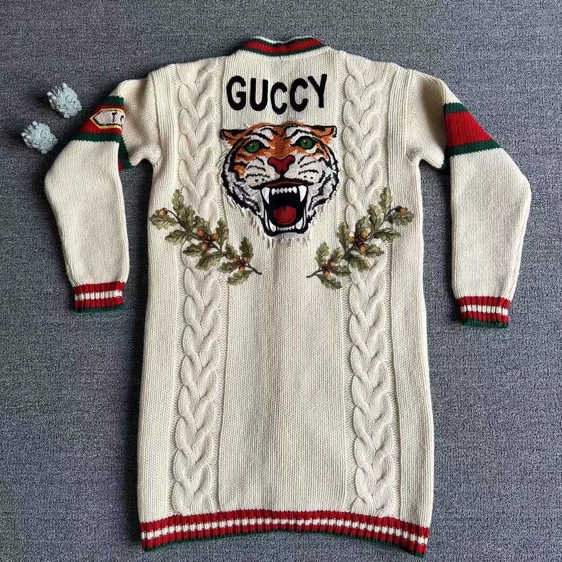Gucci Gucci Tiger embroidered cardigan jacket 2502-Nextarrow Size US XS / EU 42 / 0 - 2 Thumbnail