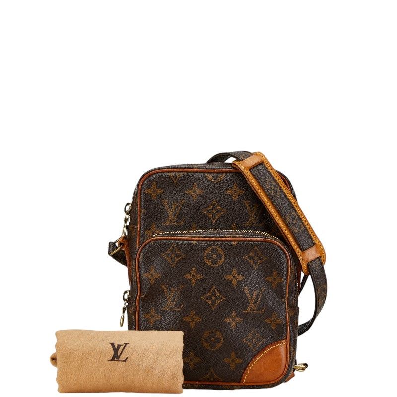 Louis Vuitton Louis Vuitton Louis Vuitton Monogram Amazon Shoulder Bag Brown Canvas Crossbody Bag M45236 in Good Condition Size ONE SIZE - 1 Thumbnail
