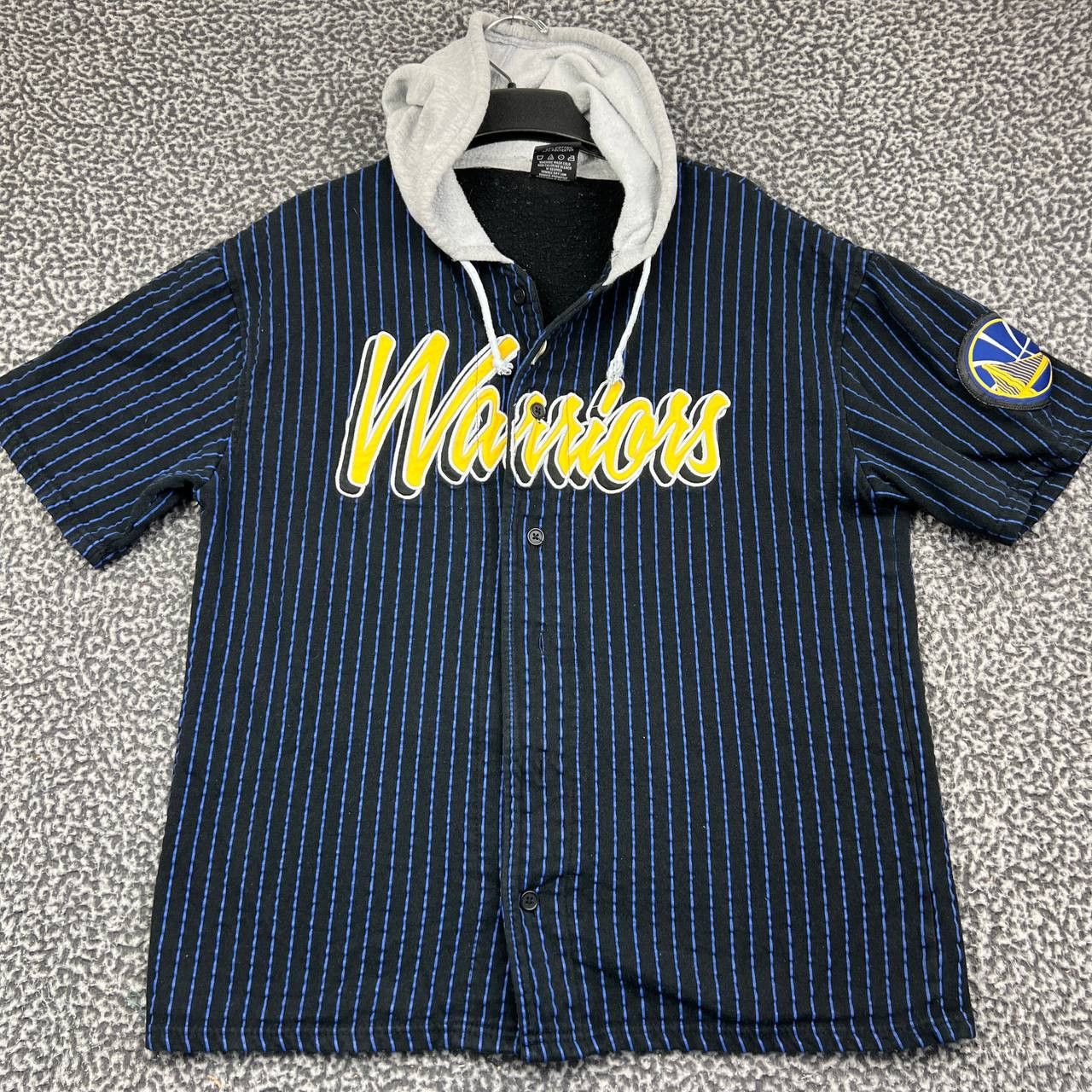 NBA Golden State Warriors NBA Hooded Baseball Jersey Shirt Men M Size US M / EU 48-50 / 2 - 1 Thumbnail
