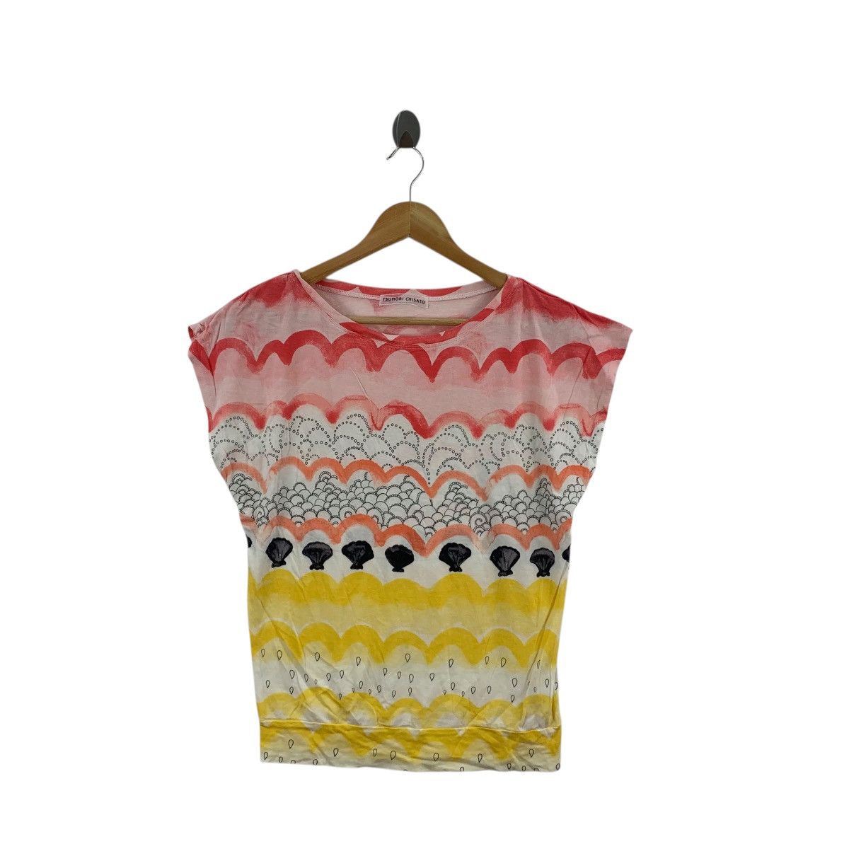 Tsumori Chisato Vintage TSUMORI CHISATO Issey Miyake Designer AOP Tee Shirt Size XS / US 0-2 / IT 36-38 - 3 Thumbnail
