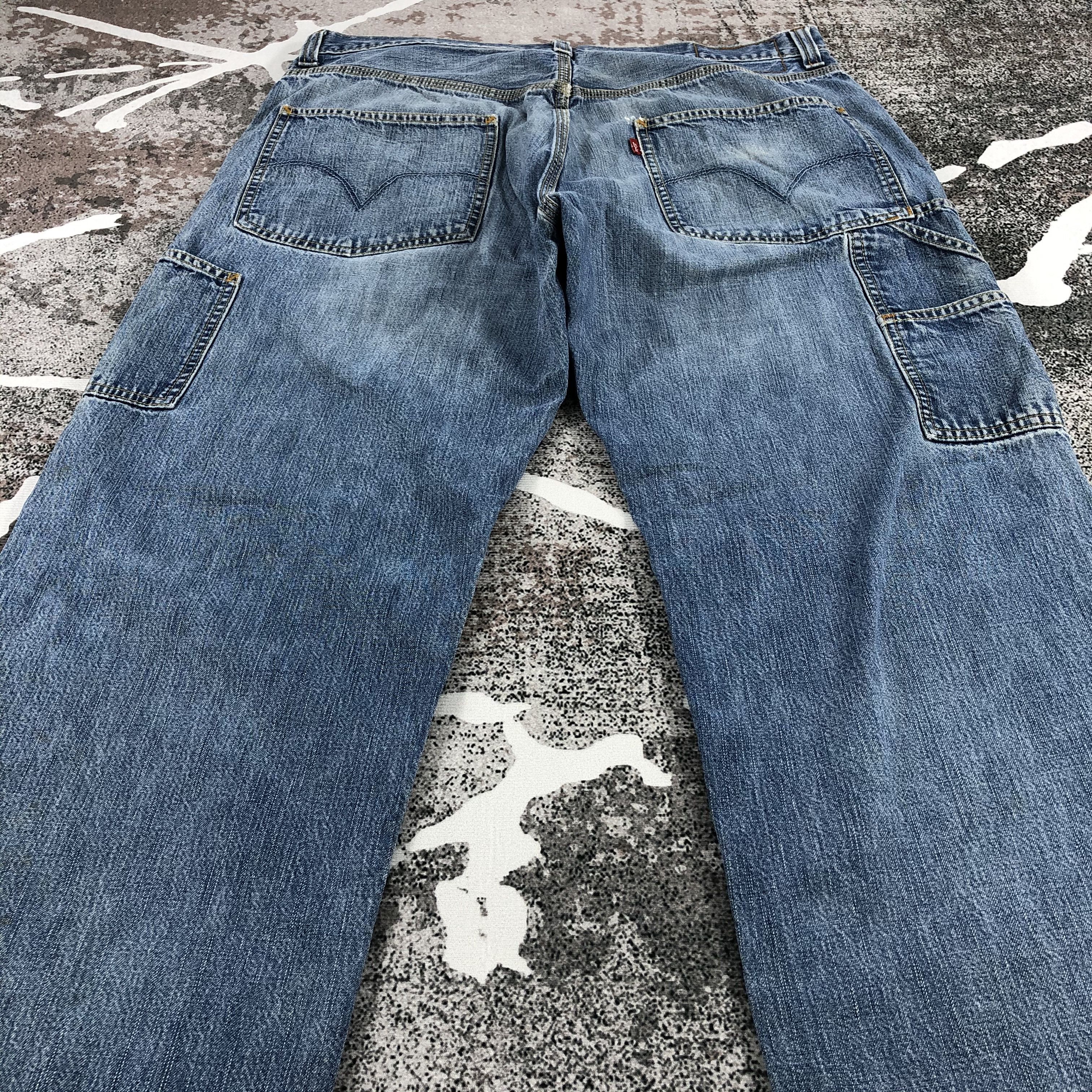 Levi's Vintage Levis Carpenter Jeans Faded Blue Baggy Size US 34 / EU 50 - 4 Thumbnail