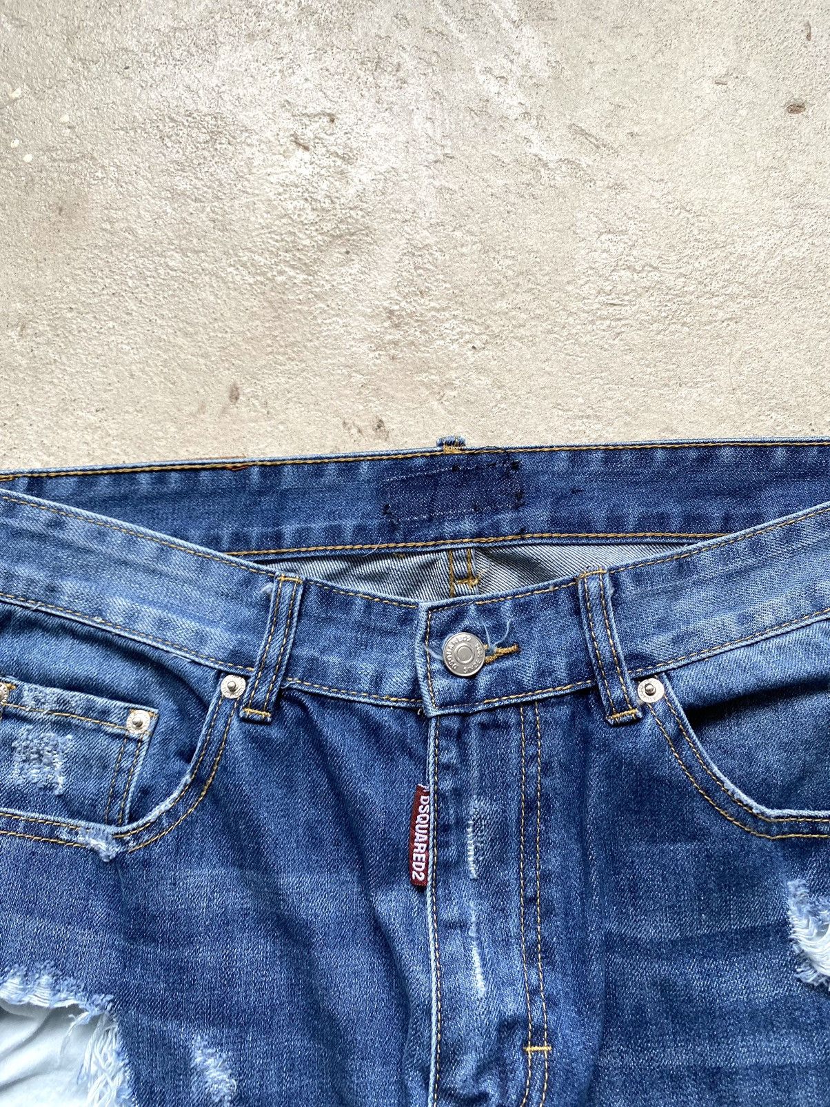 Dsquared2 Vintage Dsquared2 Distressed Patchwork Denim Pants Size US 34 / EU 50 - 9 Thumbnail
