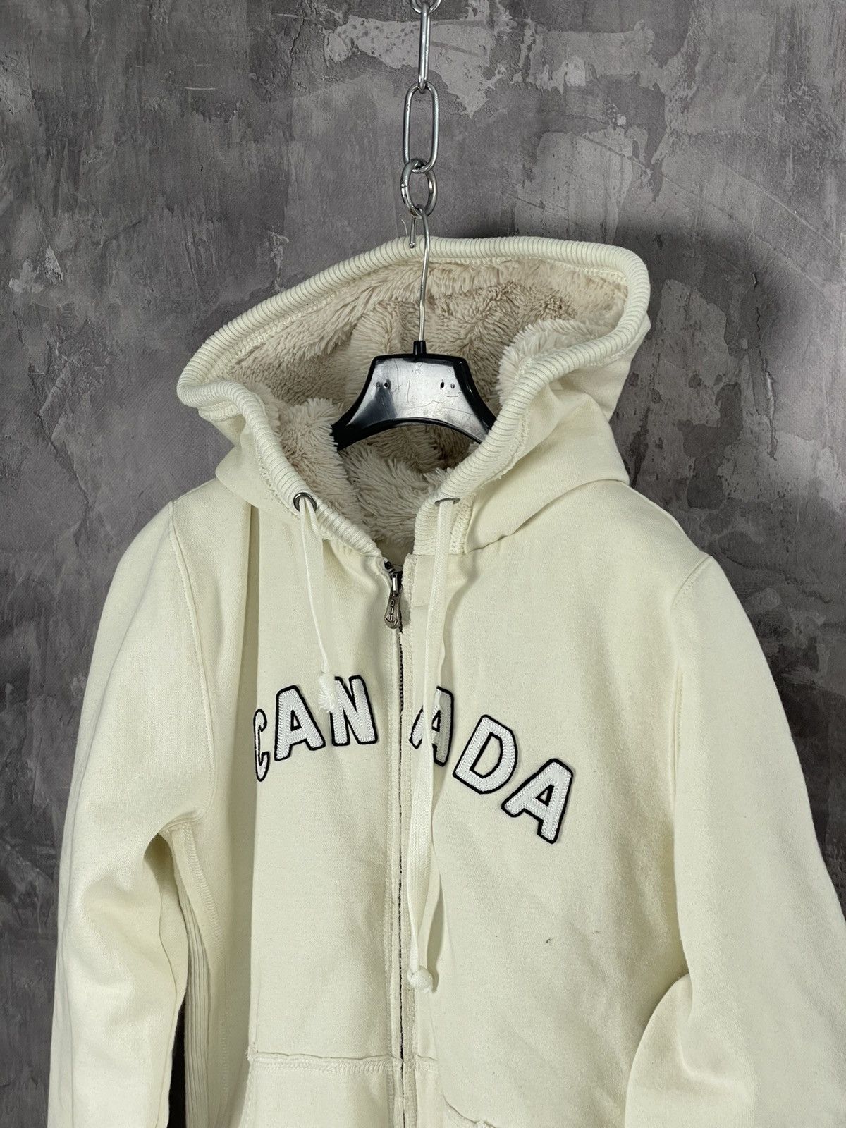 If Six Was Nine × Japanese Brand × Le Grande Bleu (L.G.B.) FAUX FUR AVANT GARDE GRUNGE EMBROIDERED Y2K ZIP HOODIE Size S / US 4 / IT 40 - 7 Thumbnail