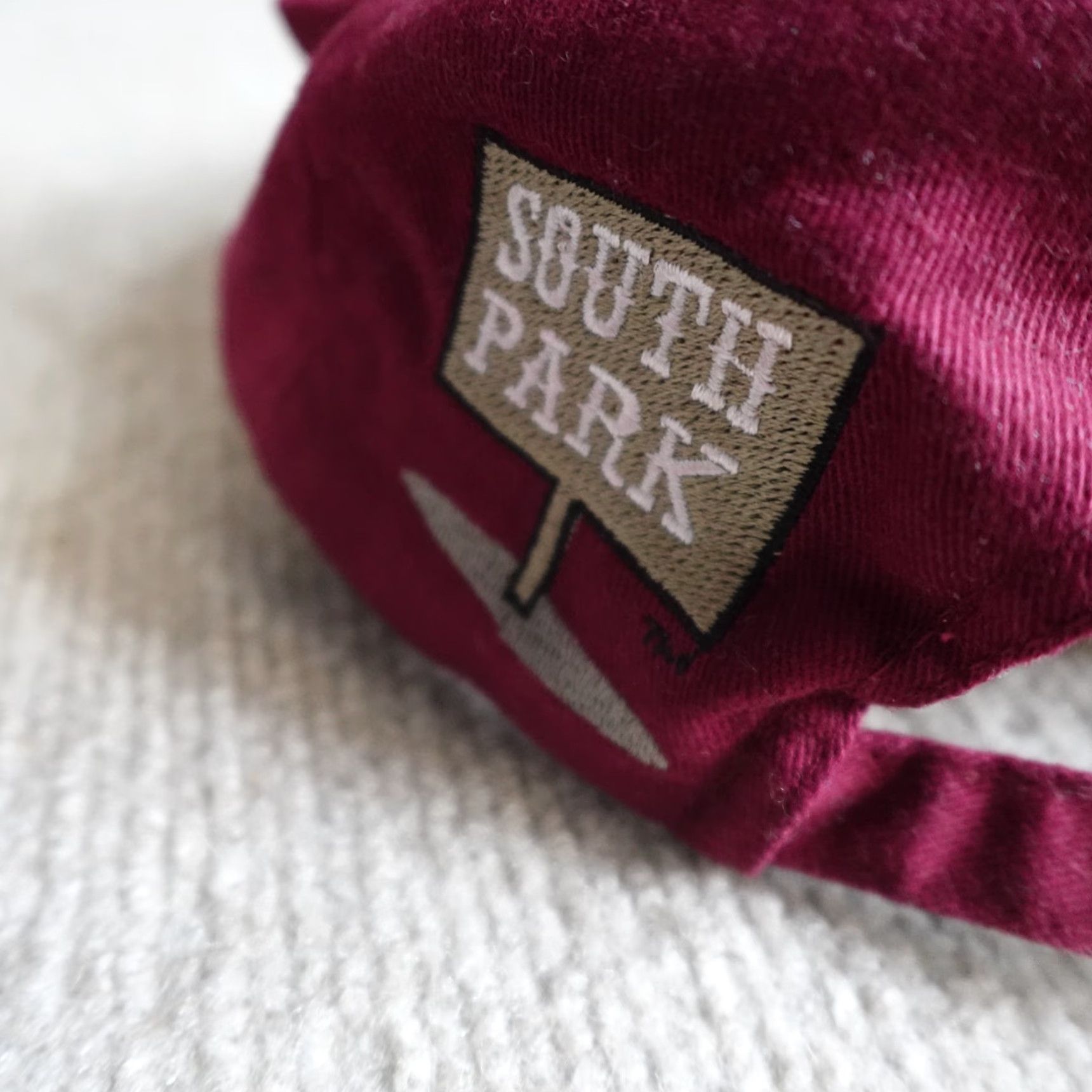 Vintage VINTAGE Comedy Central South Park Hat Red Embroidered Stan Baseball Cap Adults One Size Adjustable Mens Cotton 1998 Size US M / EU 48-50 / 2 - 5 Thumbnail