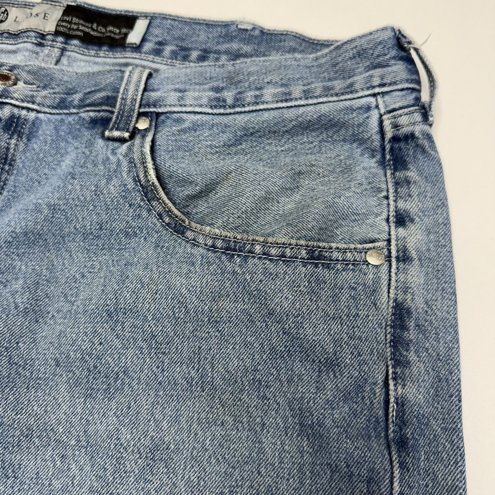 Levi's Vintage Levis Silvertabs Loose Fit Jeans Mens 38x32 Baggy Size US 38 / EU 54 - 4 Thumbnail