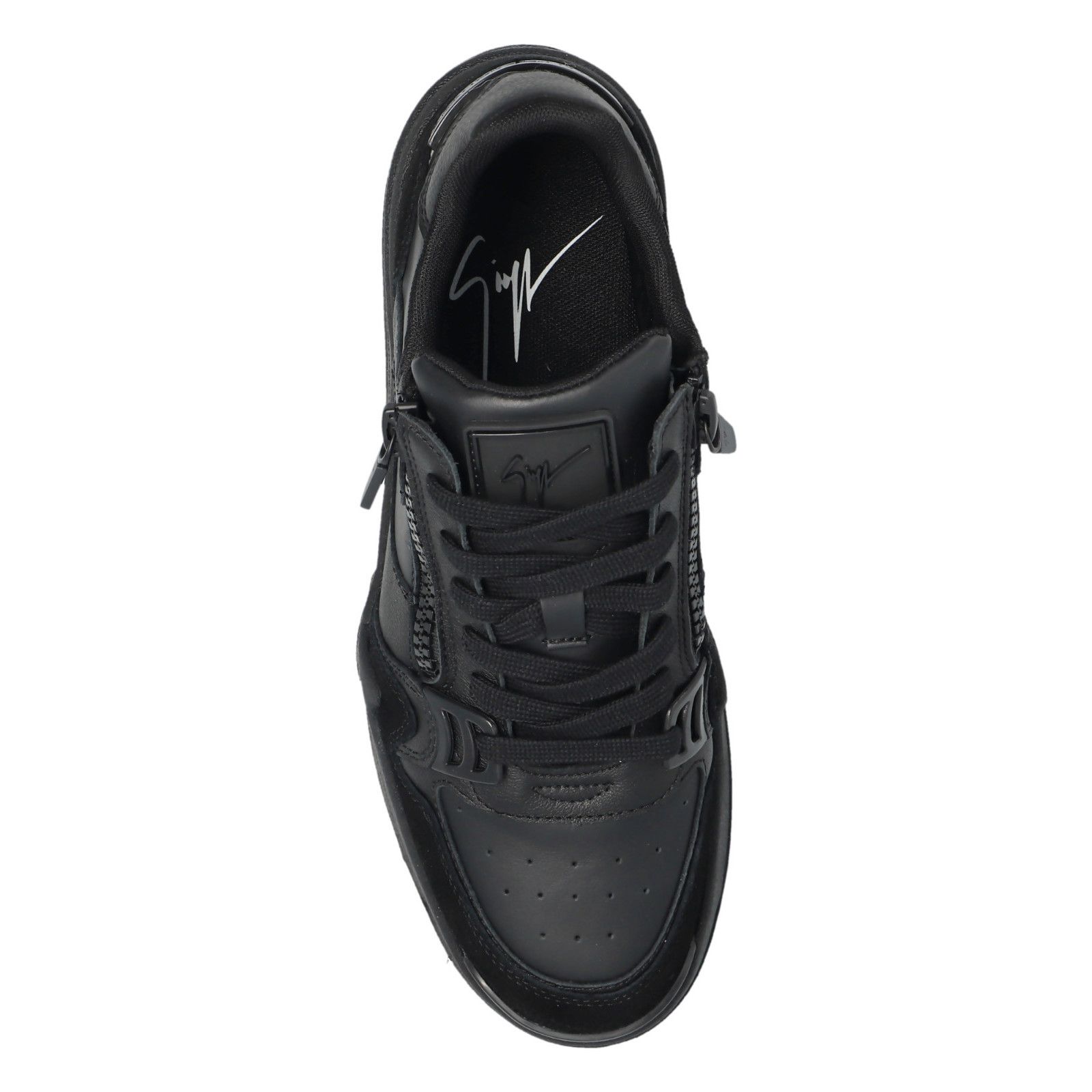 Giuseppe Zanotti GIUSEPPE ZANOTTI Ghost Black Leather Sneakers New & Authenti Size US 10.5 / EU 43-44 - 4 Thumbnail
