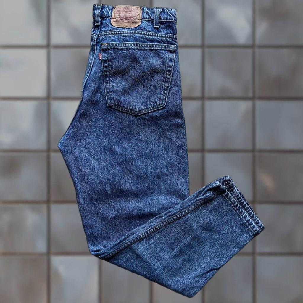 Levi's VINTAGE Levi's 585 Jeans 36x29.5 Blue Denim USA Western 80s Levi's 500 Series Men N/A Size US 36 / EU 52 - 1 Thumbnail