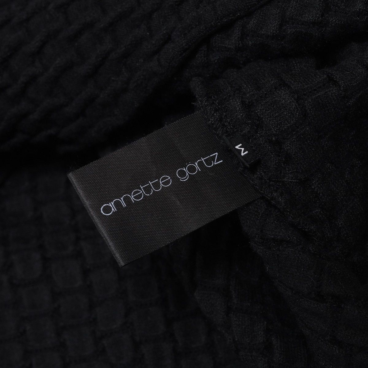 Annette Gortz Annette Gortz Wool Nylon Waffle Sweater Black Size M / US 6-8 / IT 42-44 - 9 Thumbnail