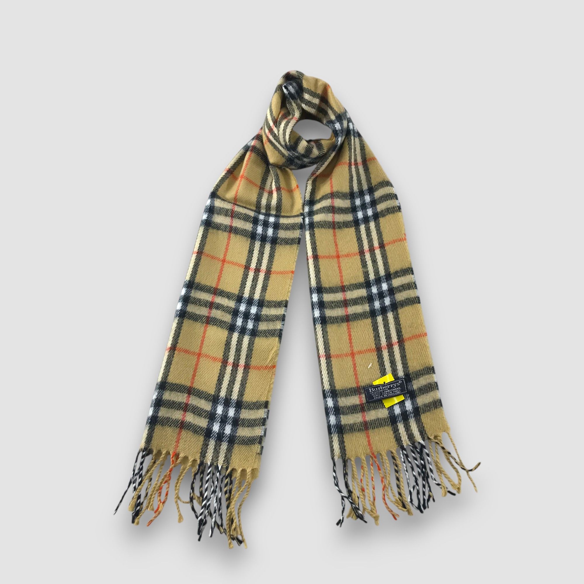 Burberry Vintage Burberry Scarf Wool Cashmere Muffler Scarves Size ONE SIZE - 1 Thumbnail