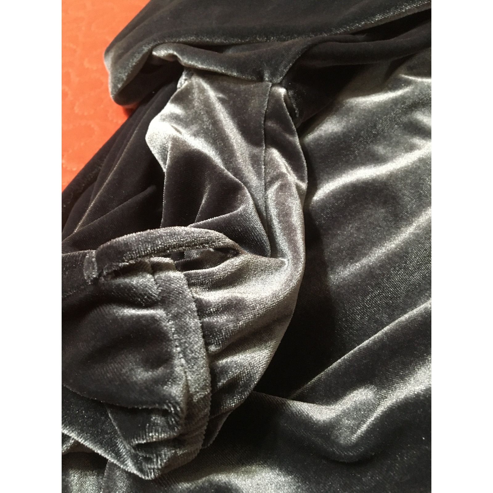 Calvin Klein NWT Calvin Klein Velvet Dress Size 12 Gray Silver NO Belt Size XL / US 12-14 / IT 48-50 - 6 Thumbnail