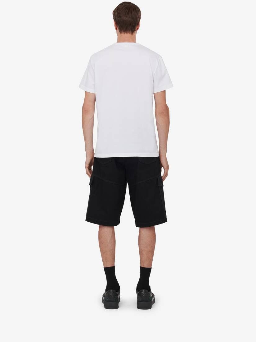 Alexander McQueen o1w1db10725 Dragonfly T-Shirt in White Size US XL / EU 56 / 4 - 4 Thumbnail