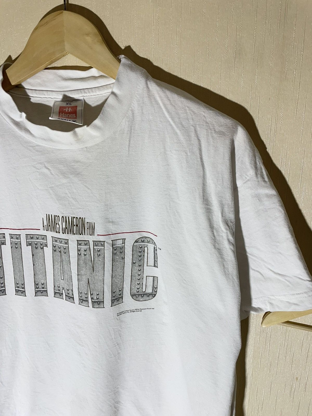 Vintage Titanic 1998 vintage movie streetwear T shirt Size US XL / EU 56 / 4 - 2 Thumbnail
