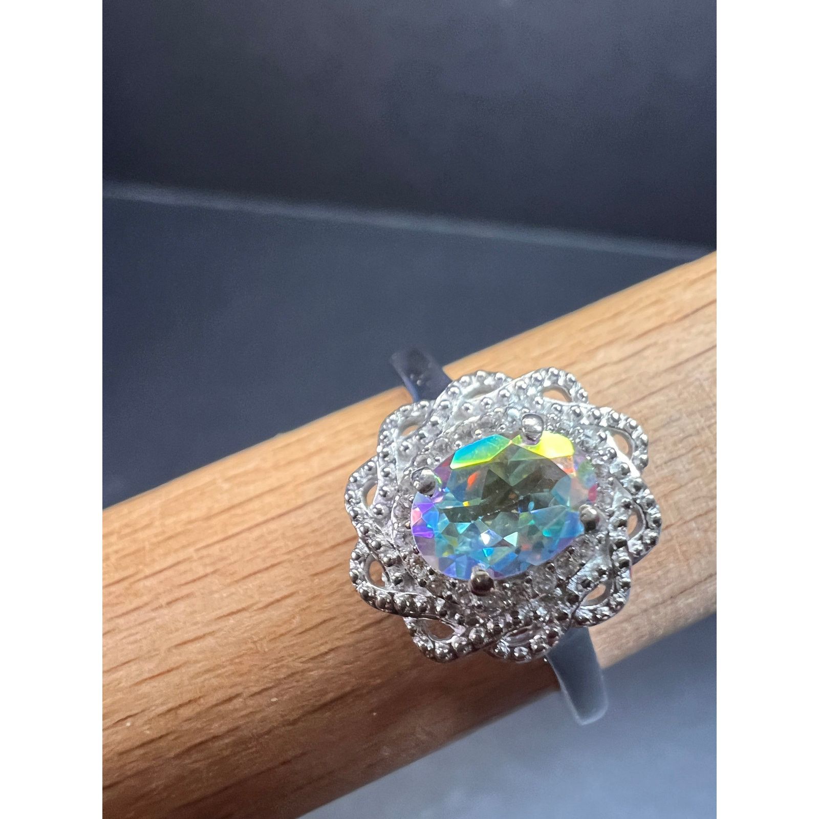 Other NEW Mercury Mystic topaz zircon ring in 925 silver size 10 Size ONE SIZE - 9 Thumbnail