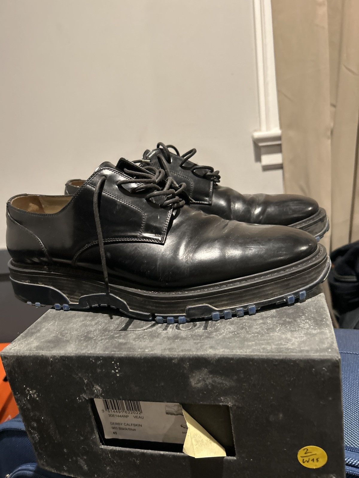 Dior Black and blue calfskin Dior derby’s Size US 11.5 / EU 44-45 - 9 Thumbnail