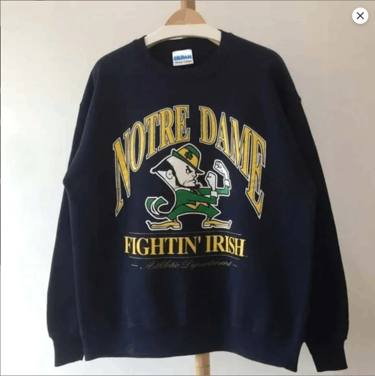 NCAA Notre Dame Fighting Irish Sweatshirt Shirt Hoodie Size US L / EU 52-54 / 3 - 4 Thumbnail