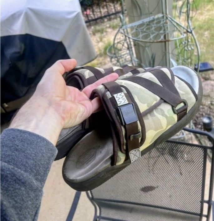 Visvim Visvim christo camo slides size XL 8 in Japan handcrafted XL Size US 12 / EU 45 - 14 Thumbnail
