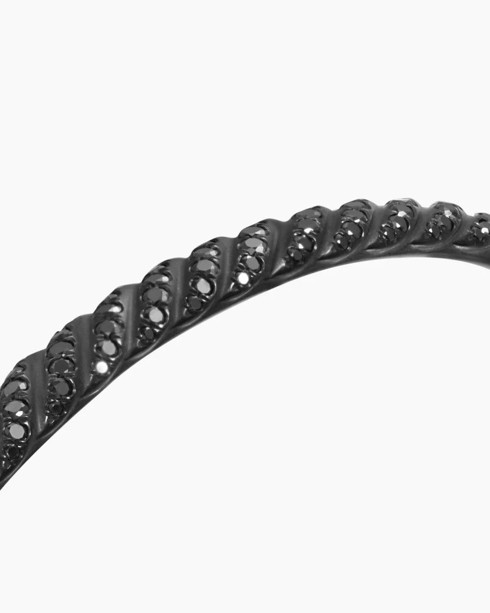 David Yurman oc11z0925 Size: OS / Sculpted Cable Bangle Bracelet Black Size ONE SIZE - 5 Thumbnail
