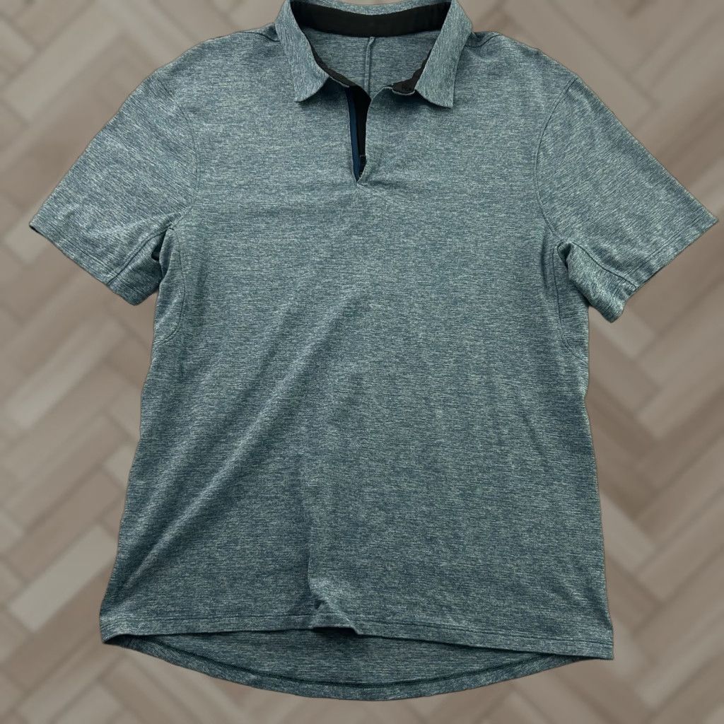 Lululemon Lululemon Short Sleeve Zip Golf Polo Shirt Men's M Blue Shirt Size US M / EU 48-50 / 2 - 1 Thumbnail