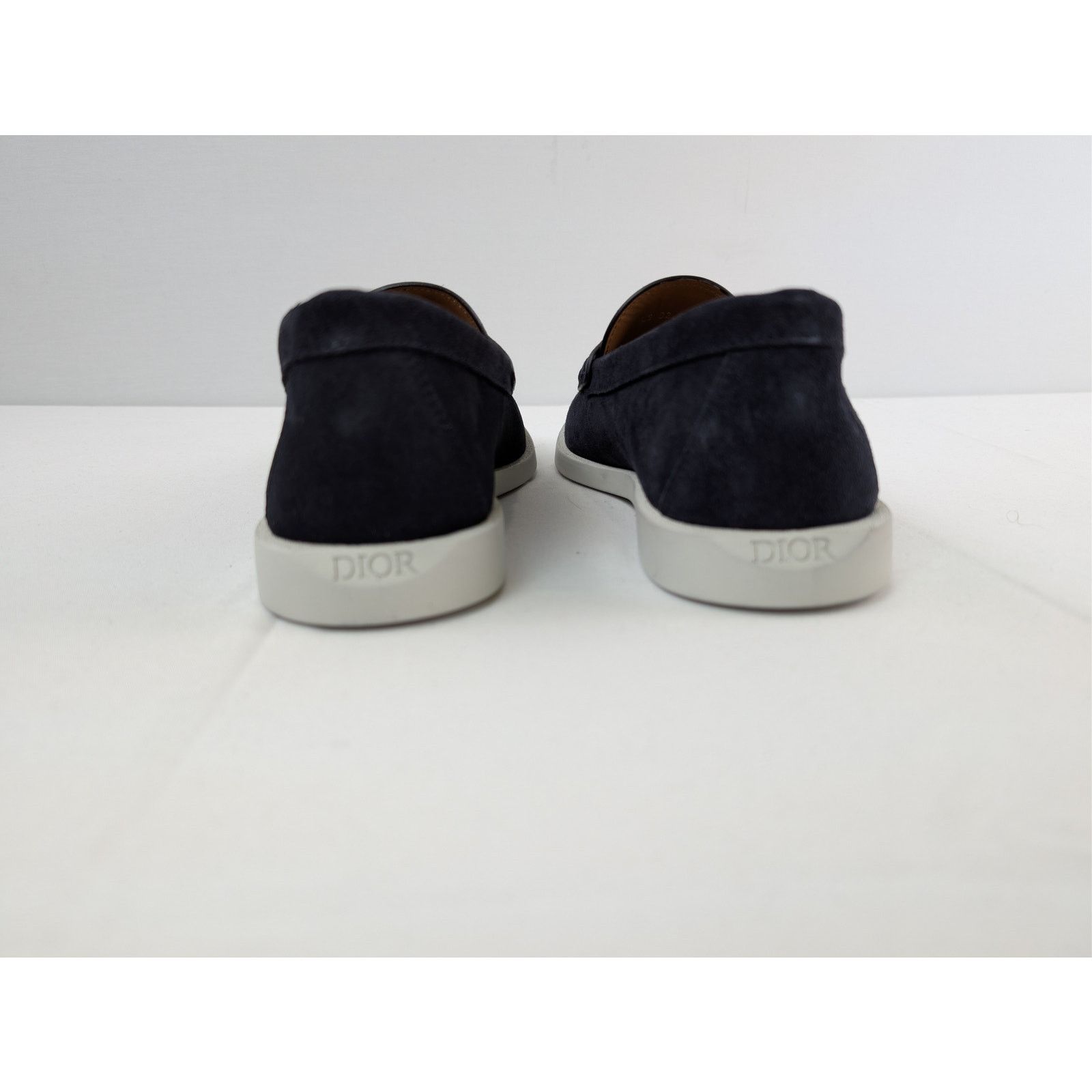Dior o1rshd1 D'Granville suede Loafers Shoe Boots in navy blue Size US 8 / EU 41 - 11 Thumbnail