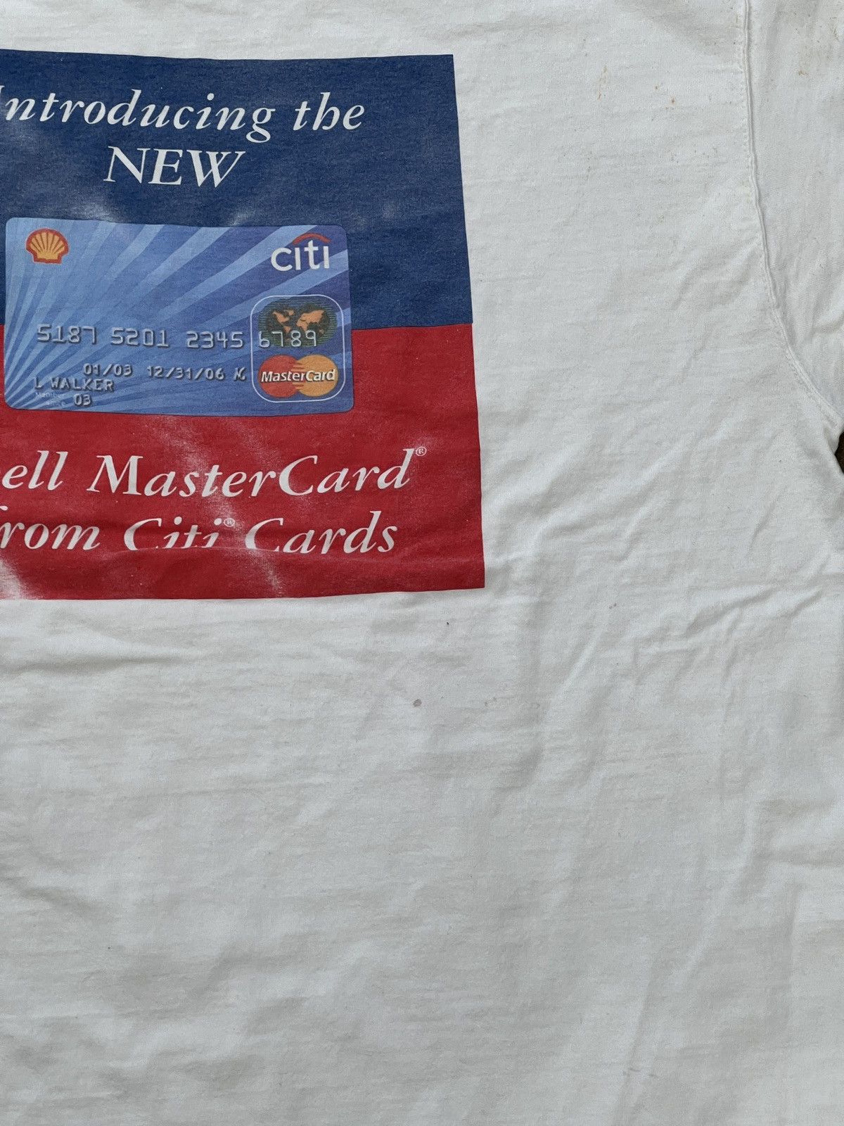 Vintage Vintage Shell Mastercard Credit Card Graphic Tee XL Size US XL / EU 56 / 4 - 10 Thumbnail
