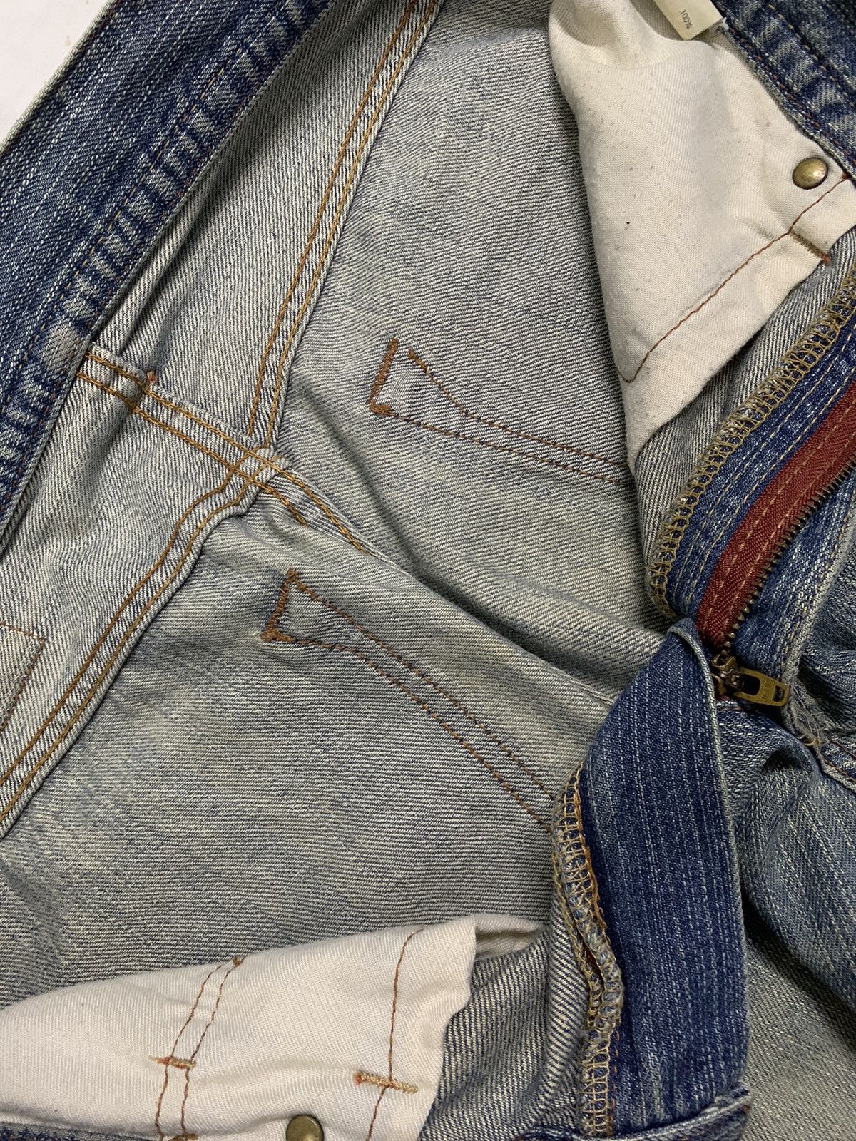 KMRii Vintage Japanese Brand Mud Wash Distressed Grunge Jeans Size US 31 - 19 Thumbnail