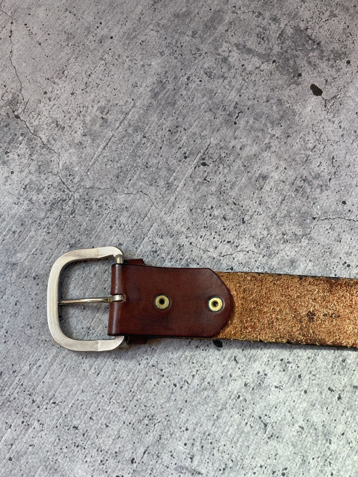Leather × Vintage Vintage leather belt jack daniels orginal 00s Size ONE SIZE - 7 Thumbnail