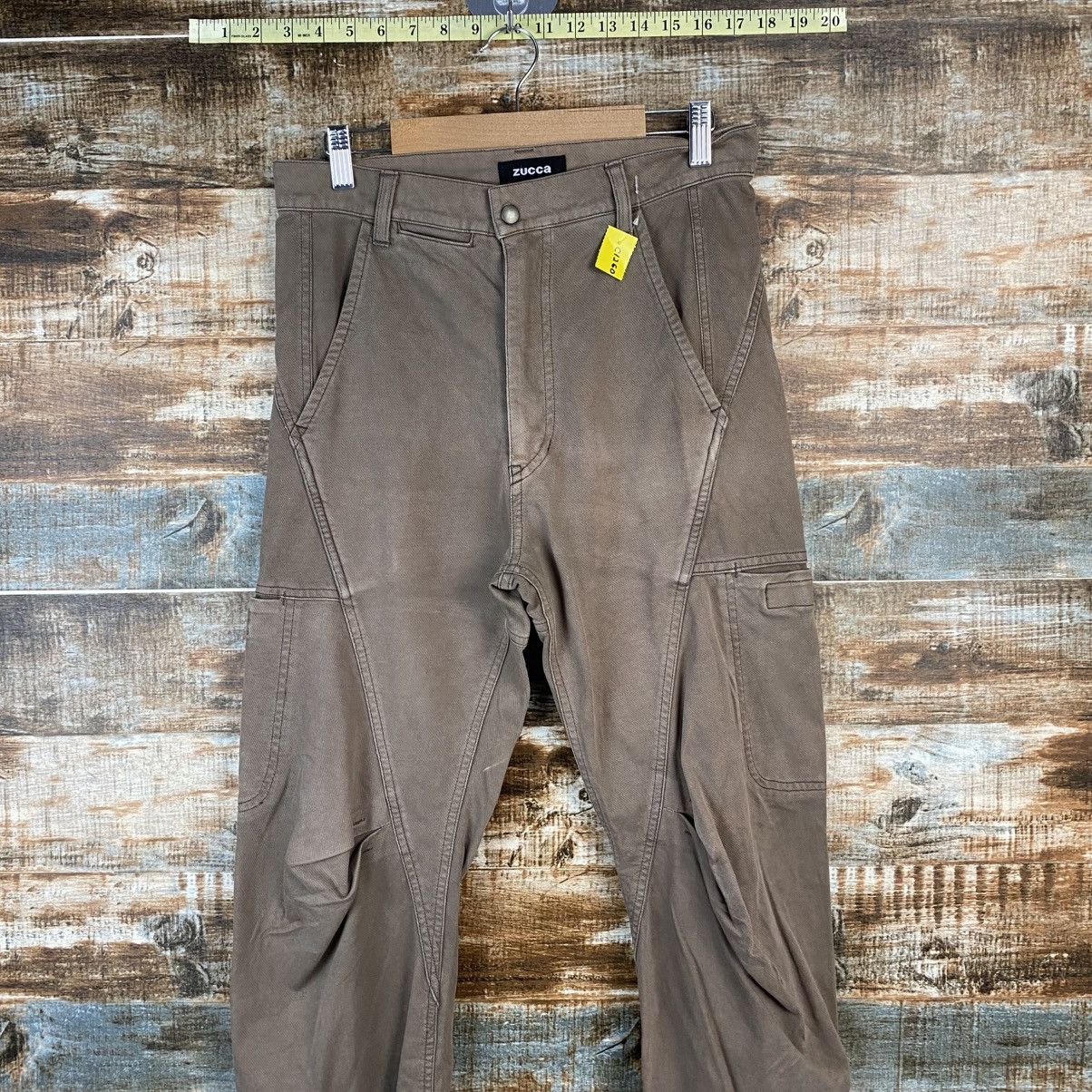 Zucca DL Zucca Brown Cargo Multipocket Pants #C1260 Size US 29 - 2 Thumbnail