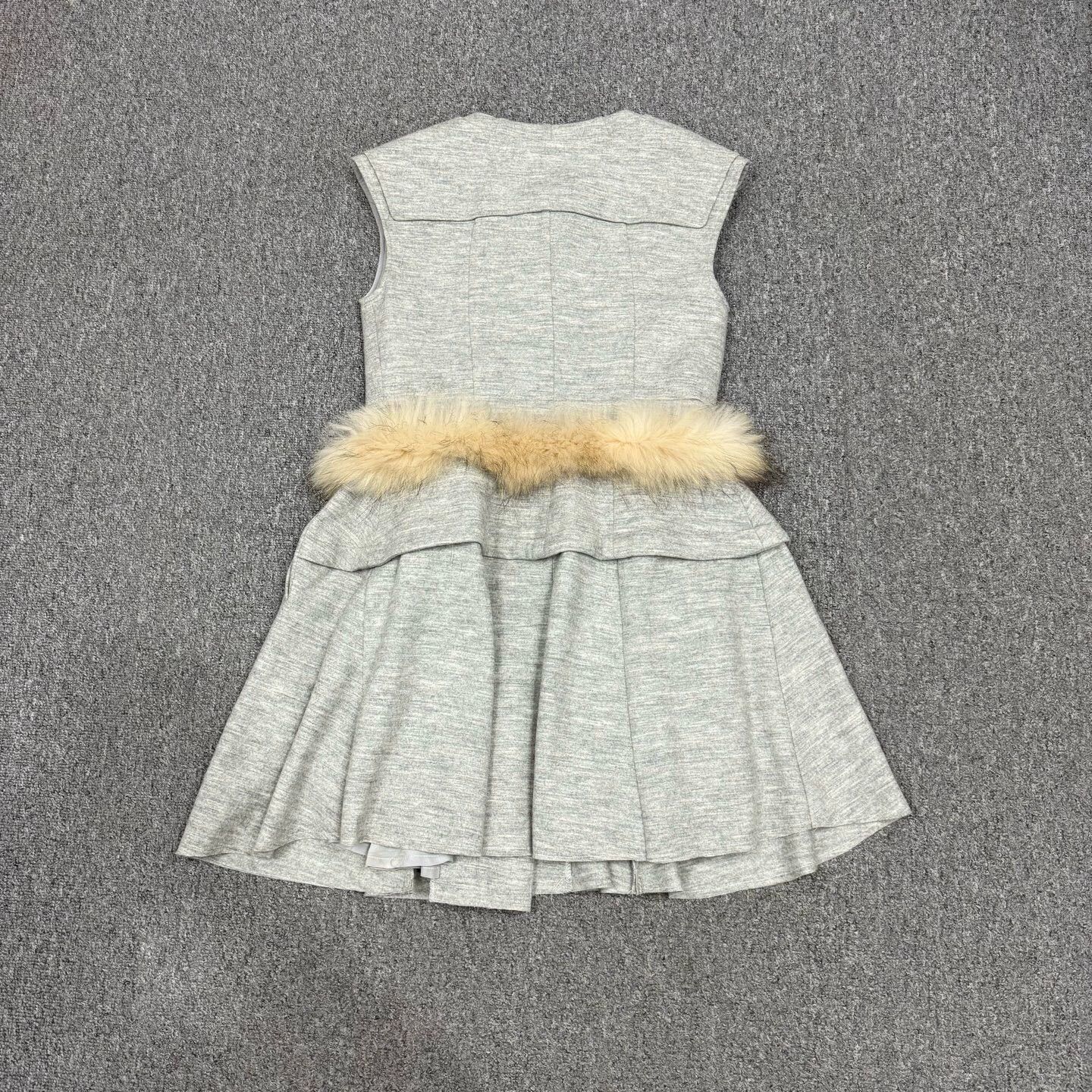 Other adoritz gray wool mink fur vest M Size M / US 6-8 / IT 42-44 - 2 Thumbnail
