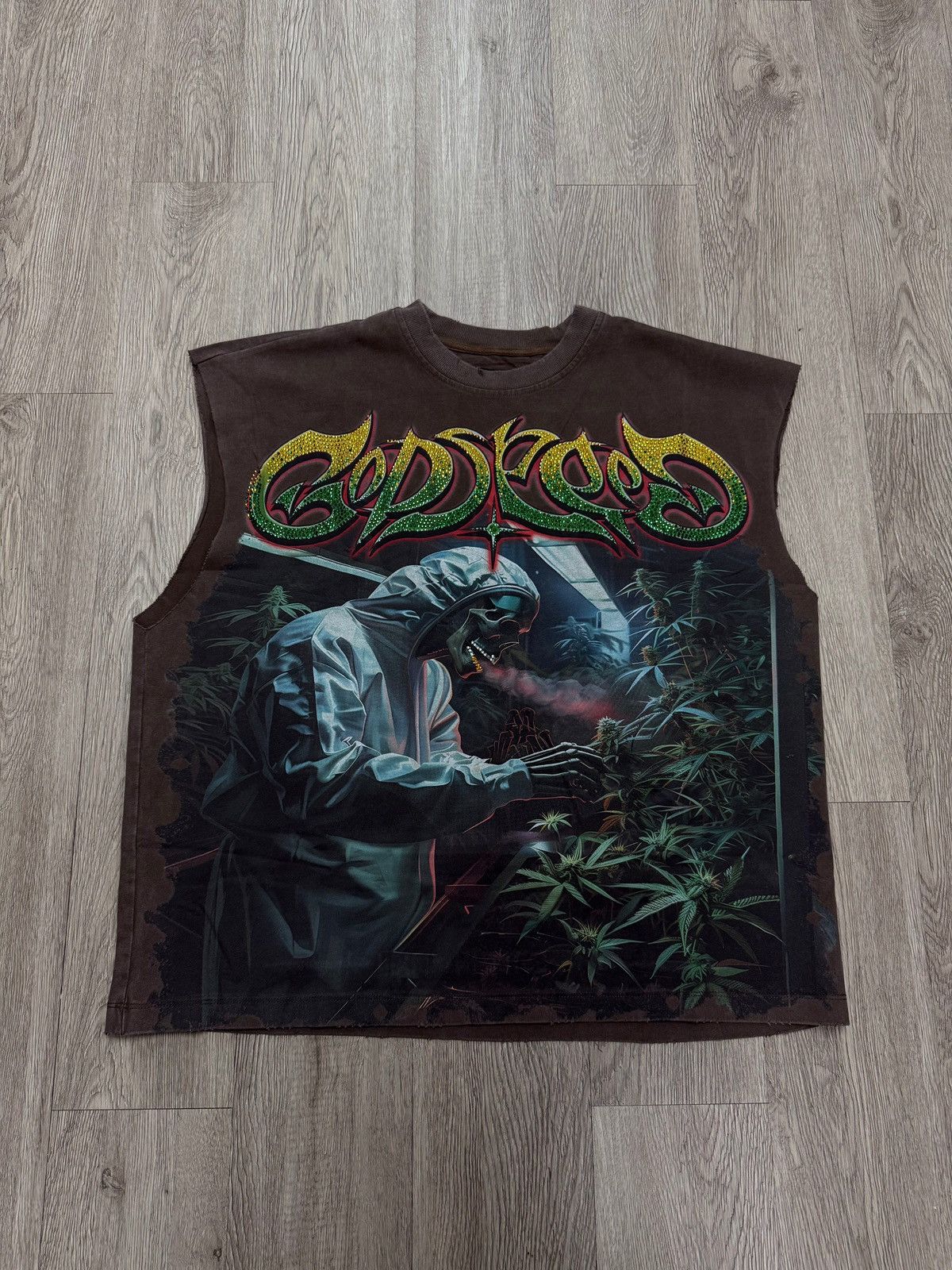 Godspeed Godspeed "420 Indoor VVS" Brown Sleeveless Tee Size US XS / EU 42 / 0 - 1 Thumbnail