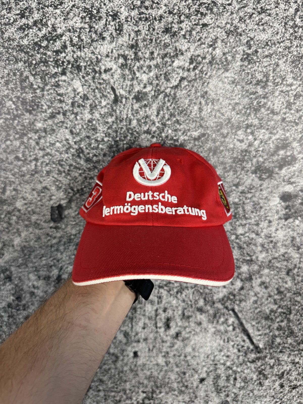 Formula 1 Vintage Michael Schumacher Racing Cap Ferrari F1 Hat Rare Size ONE SIZE - 2 Thumbnail