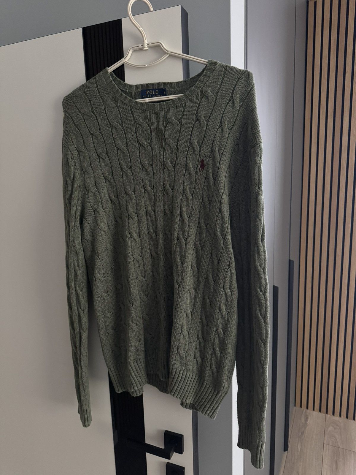 Polo Ralph Lauren Polo Ralph Lauren Cable Knit Sweater Vintage pistachio M Size US M / EU 48-50 / 2 - 3 Thumbnail